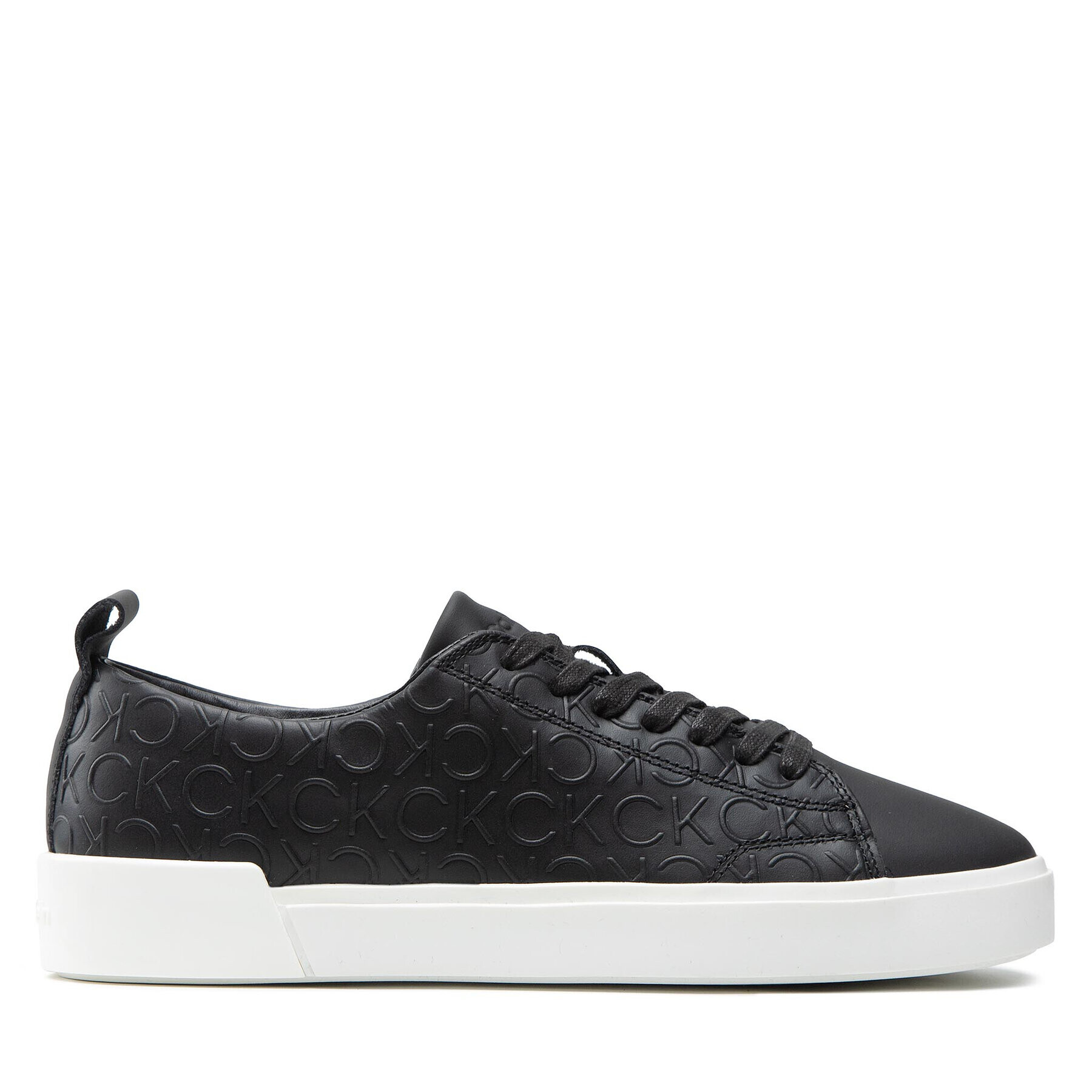 Calvin Klein Sneakersy Low Top Lace Up Mono HM0HM00880 Čierna - Pepit.sk