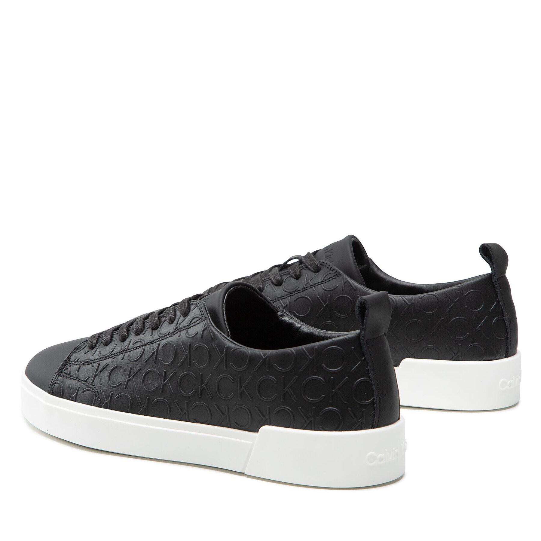 Calvin Klein Sneakersy Low Top Lace Up Mono HM0HM00880 Čierna - Pepit.sk