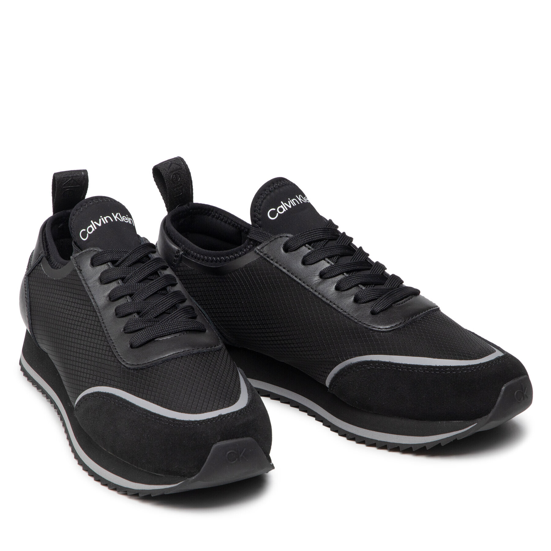 Calvin Klein Sneakersy Low Top Lace Up Neo Mix HM0HM00473 Čierna - Pepit.sk