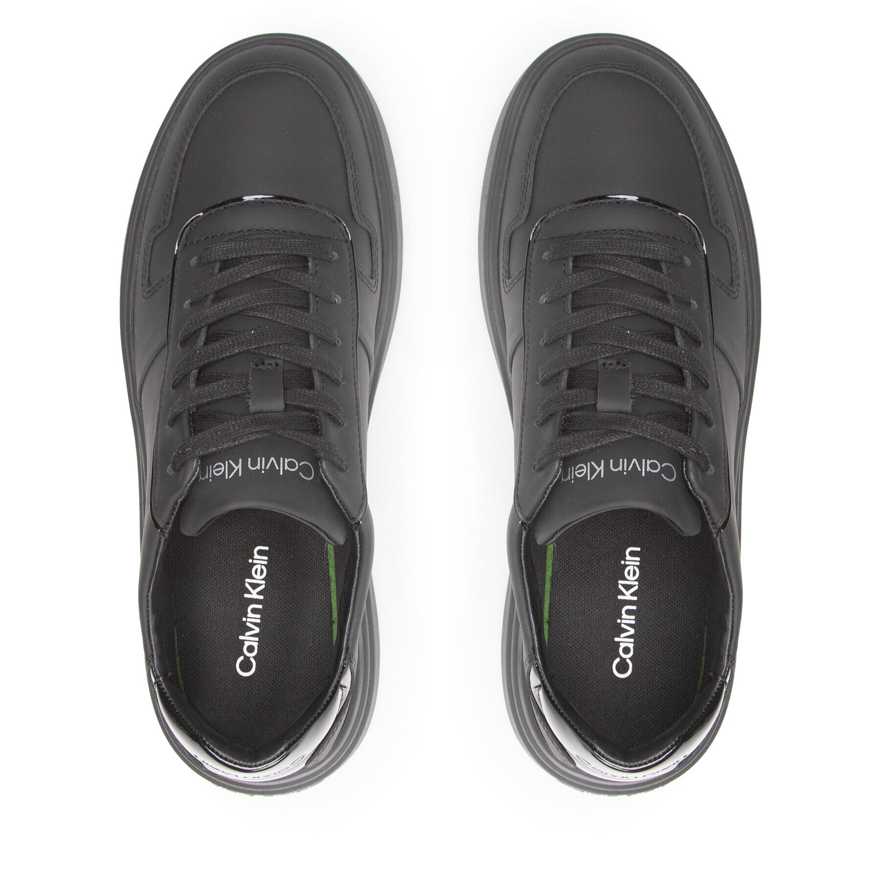 Calvin Klein Sneakersy Low Top Lace Up Shine HM0HM00820 Čierna - Pepit.sk