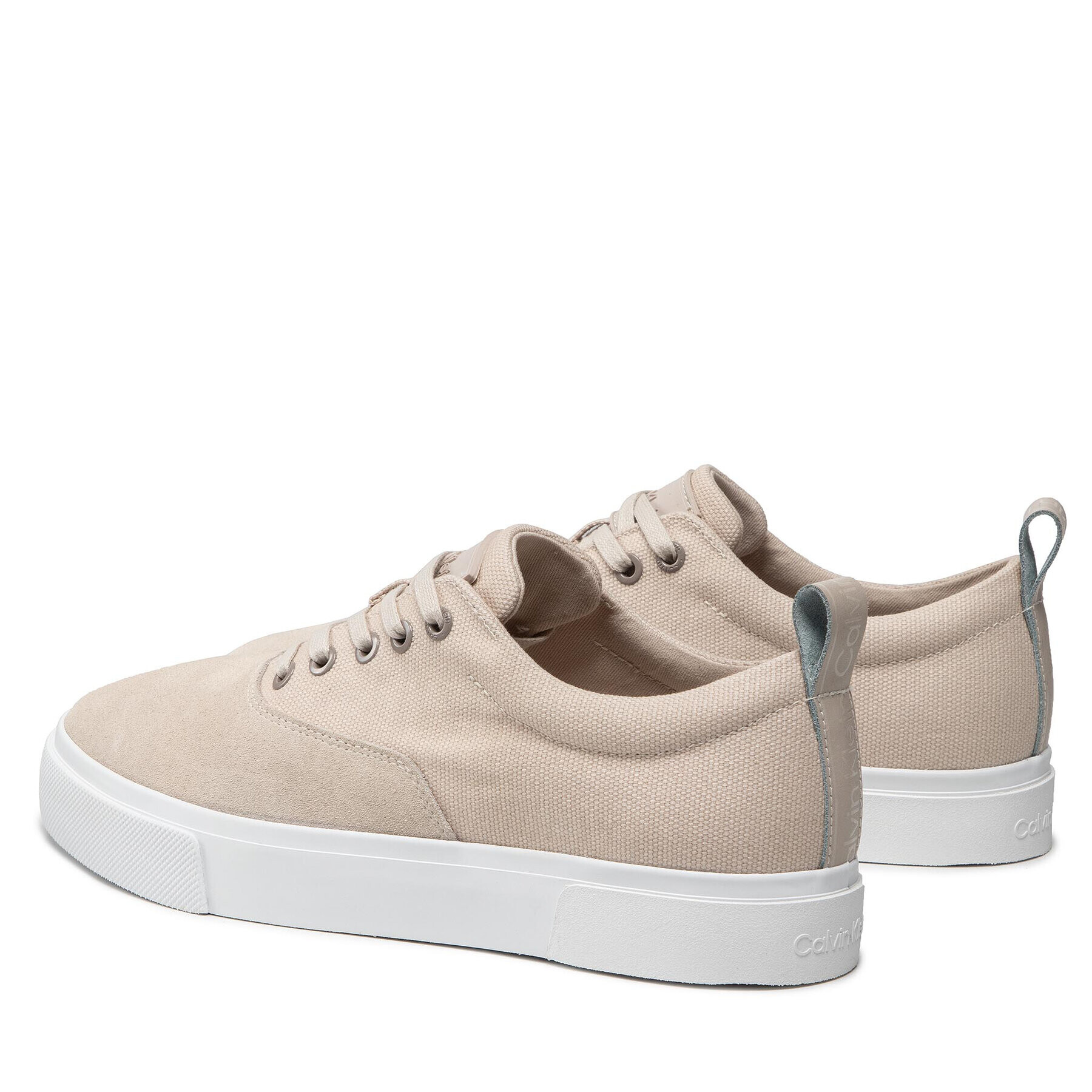 Calvin Klein Sneakersy Low Top Lace Up Skate Cv Mix HM0HM00321 Béžová - Pepit.sk