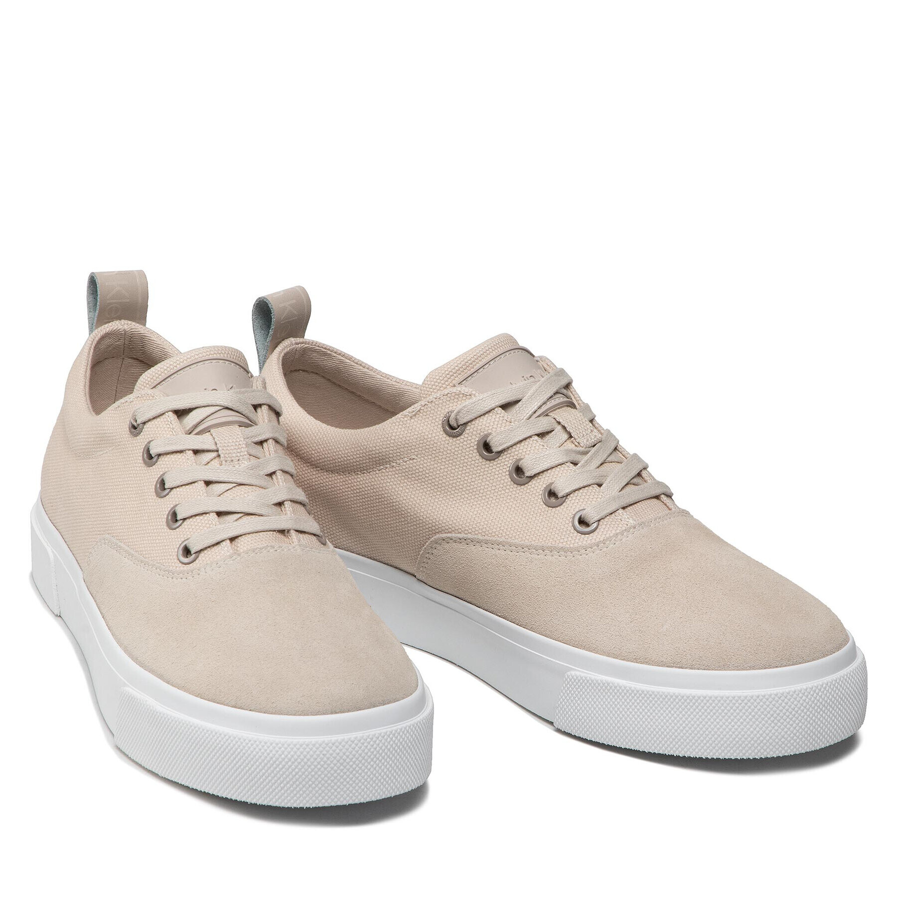 Calvin Klein Sneakersy Low Top Lace Up Skate Cv Mix HM0HM00321 Béžová - Pepit.sk