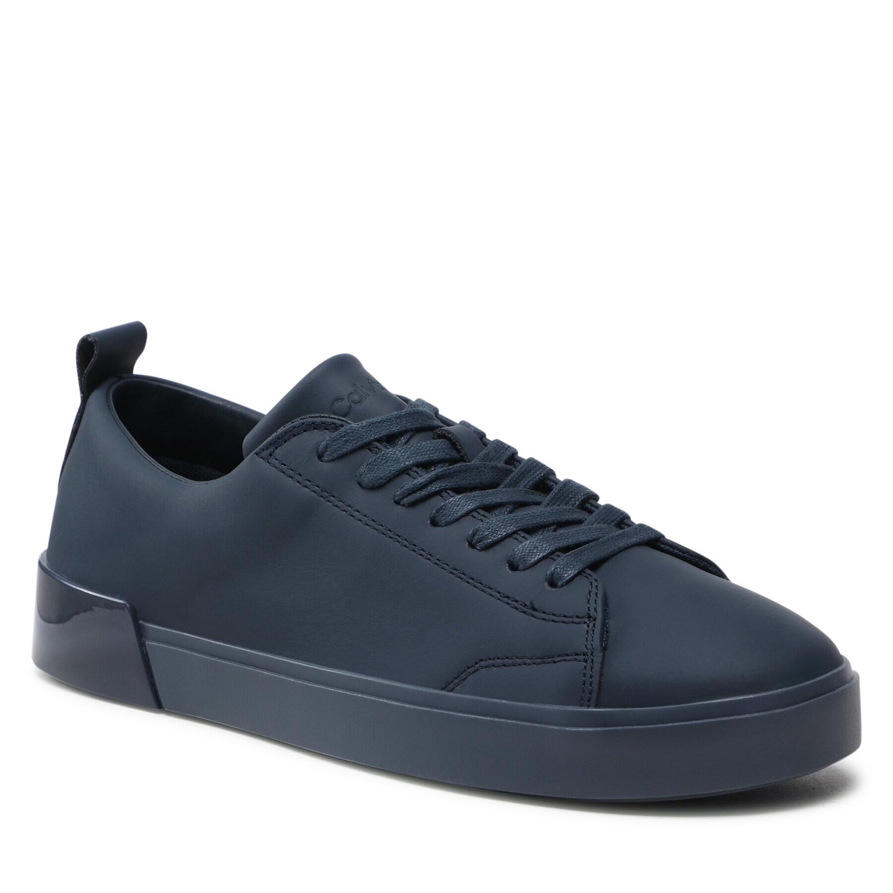 Calvin Klein Sneakersy Low Top Lace Up Sm Lth HM0HM00677 Tmavomodrá - Pepit.sk