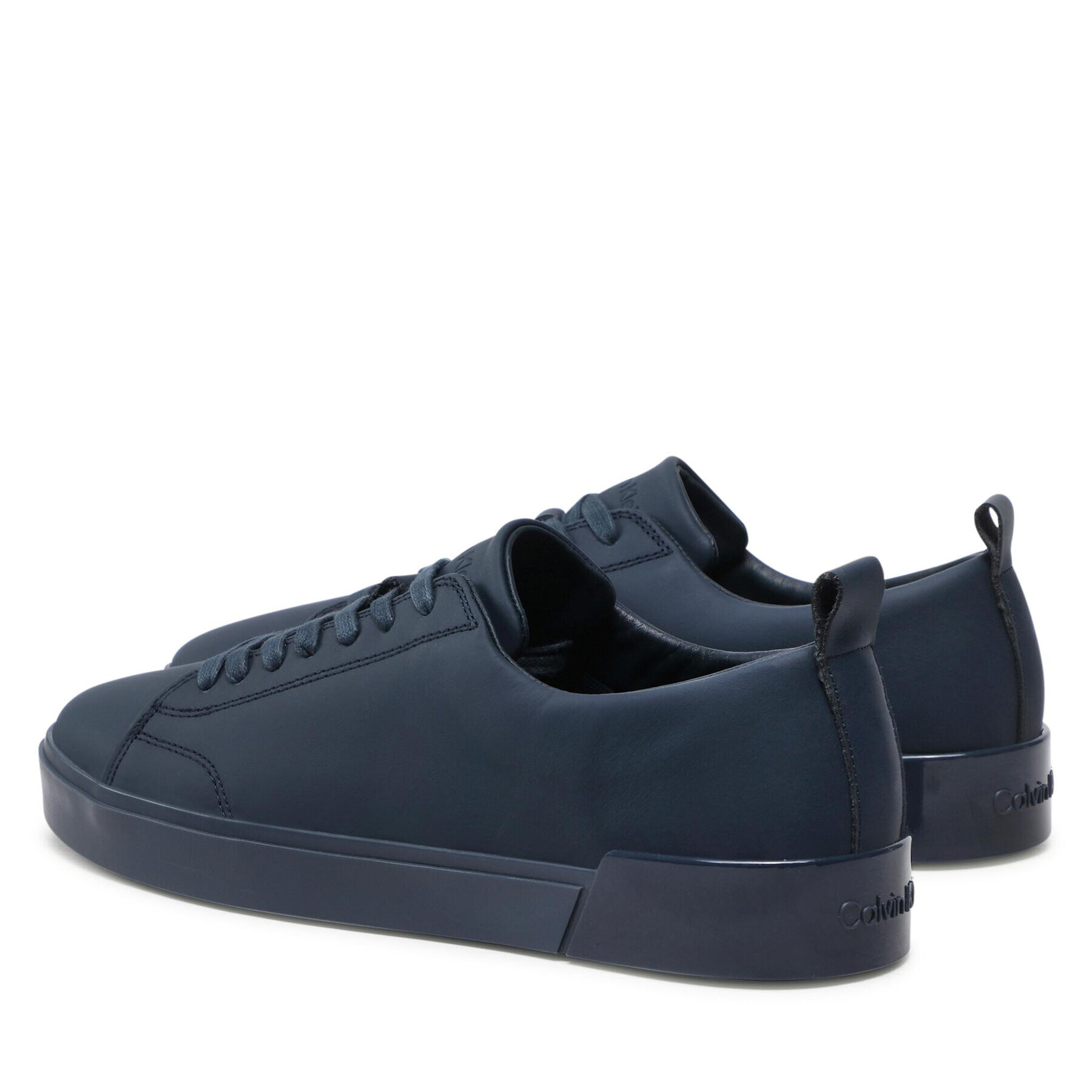 Calvin Klein Sneakersy Low Top Lace Up Sm Lth HM0HM00677 Tmavomodrá - Pepit.sk