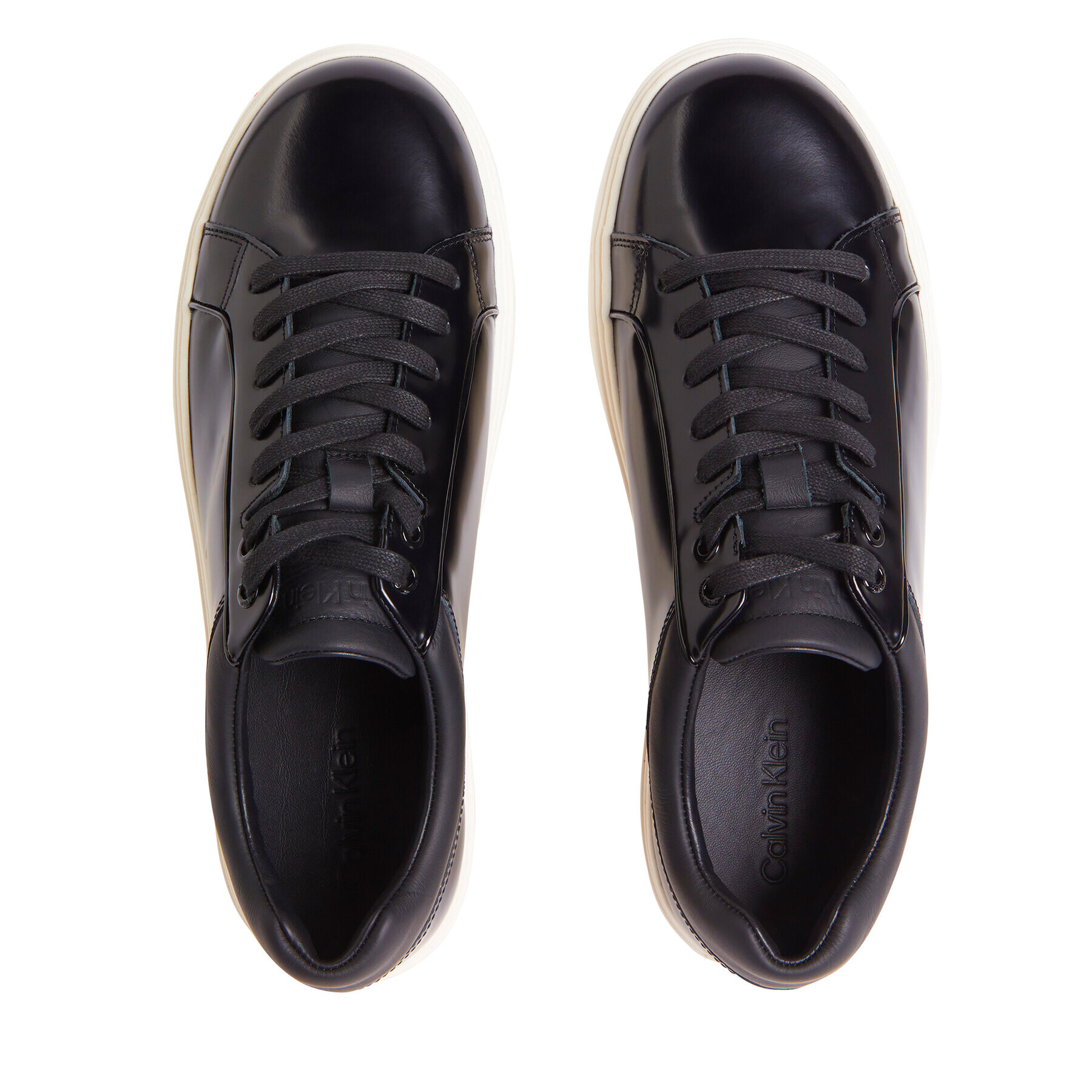 Calvin Klein Sneakersy Low Top Lace Up Tux HM0HM01162 Čierna - Pepit.sk