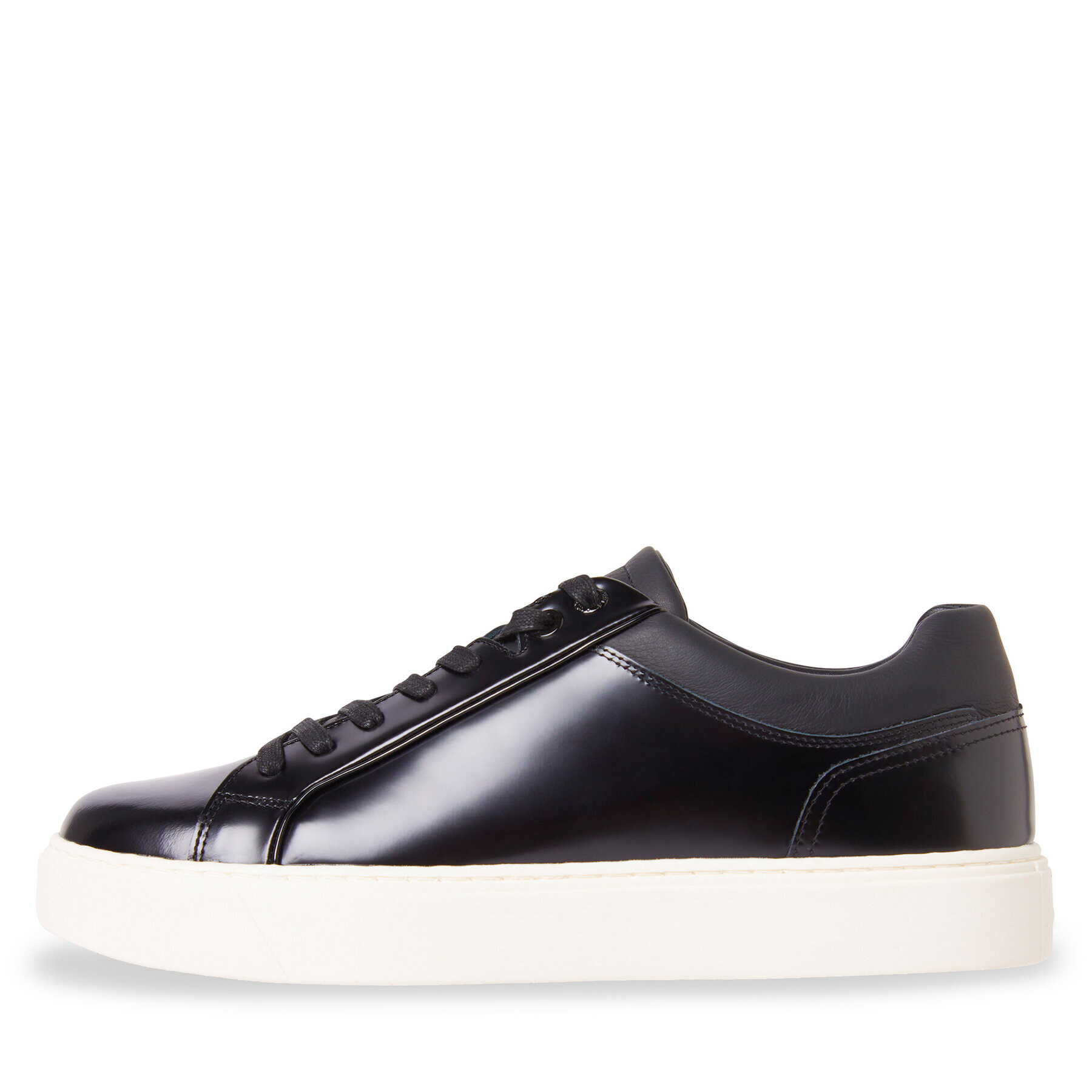 Calvin Klein Sneakersy Low Top Lace Up Tux HM0HM01162 Čierna - Pepit.sk