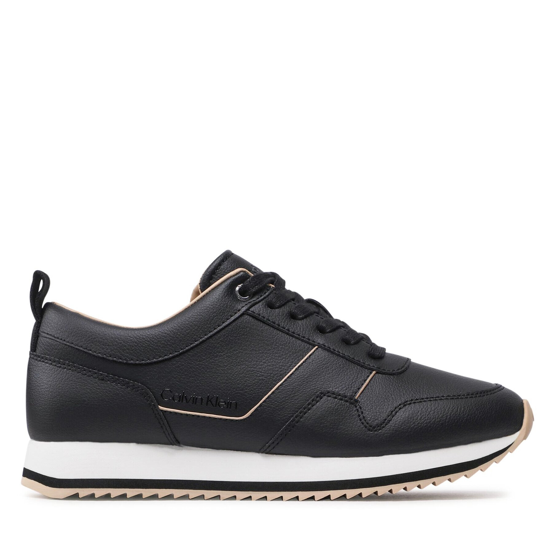 Calvin Klein Sneakersy Low Top Lace Up Vegan HM0HM00832 Čierna - Pepit.sk