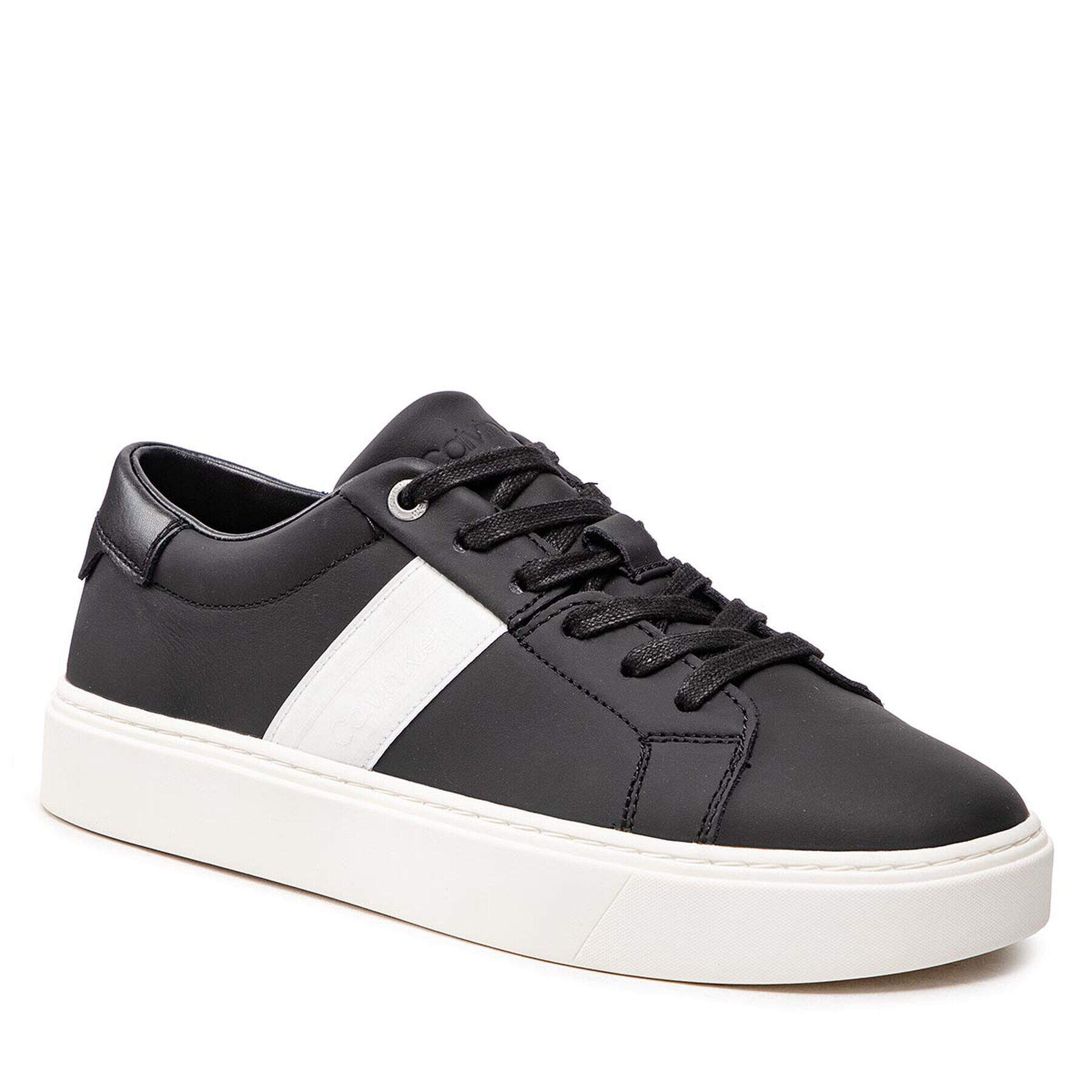 Calvin Klein Sneakersy Low Top Lace Up Web HM0HM00621 Čierna - Pepit.sk