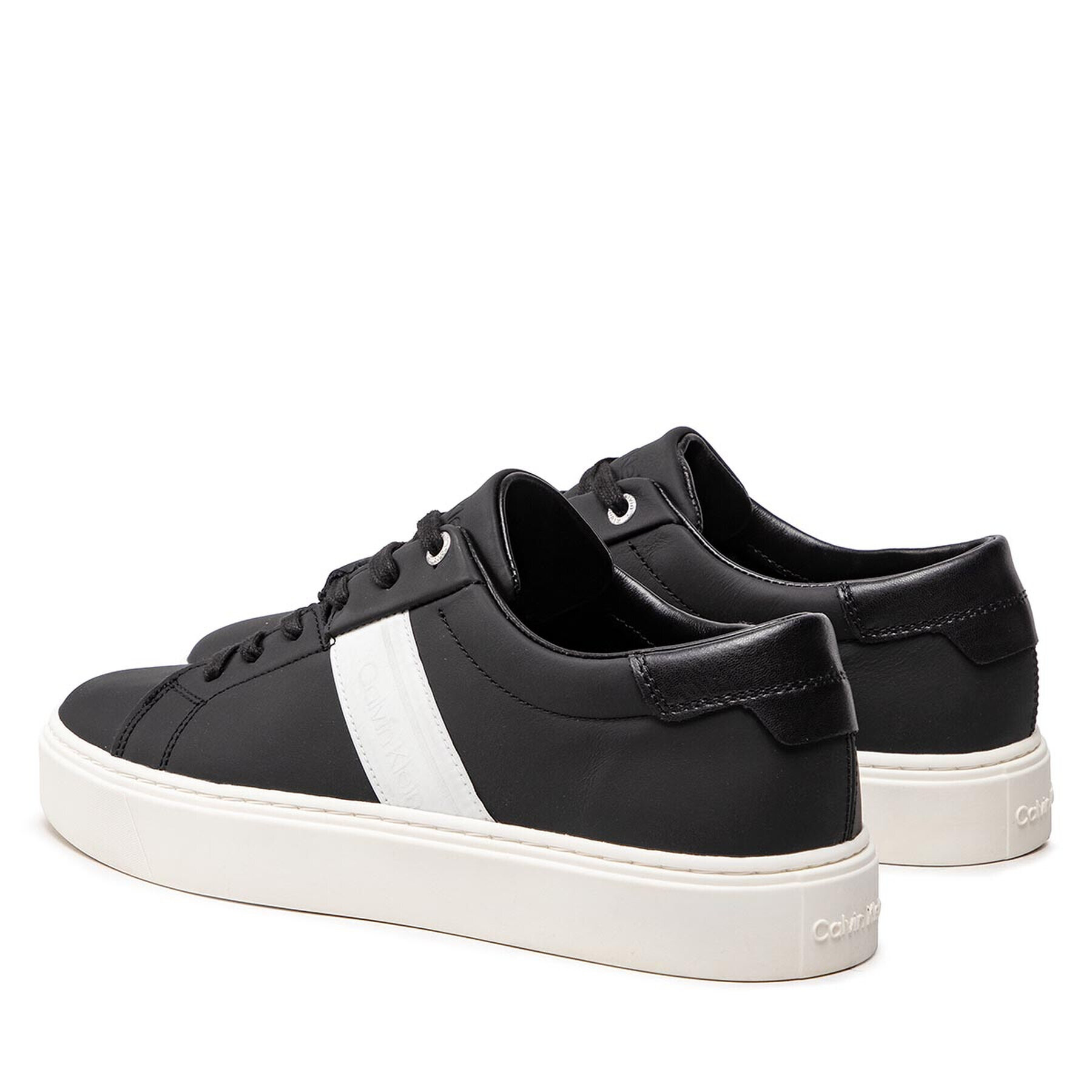 Calvin Klein Sneakersy Low Top Lace Up Web HM0HM00621 Čierna - Pepit.sk