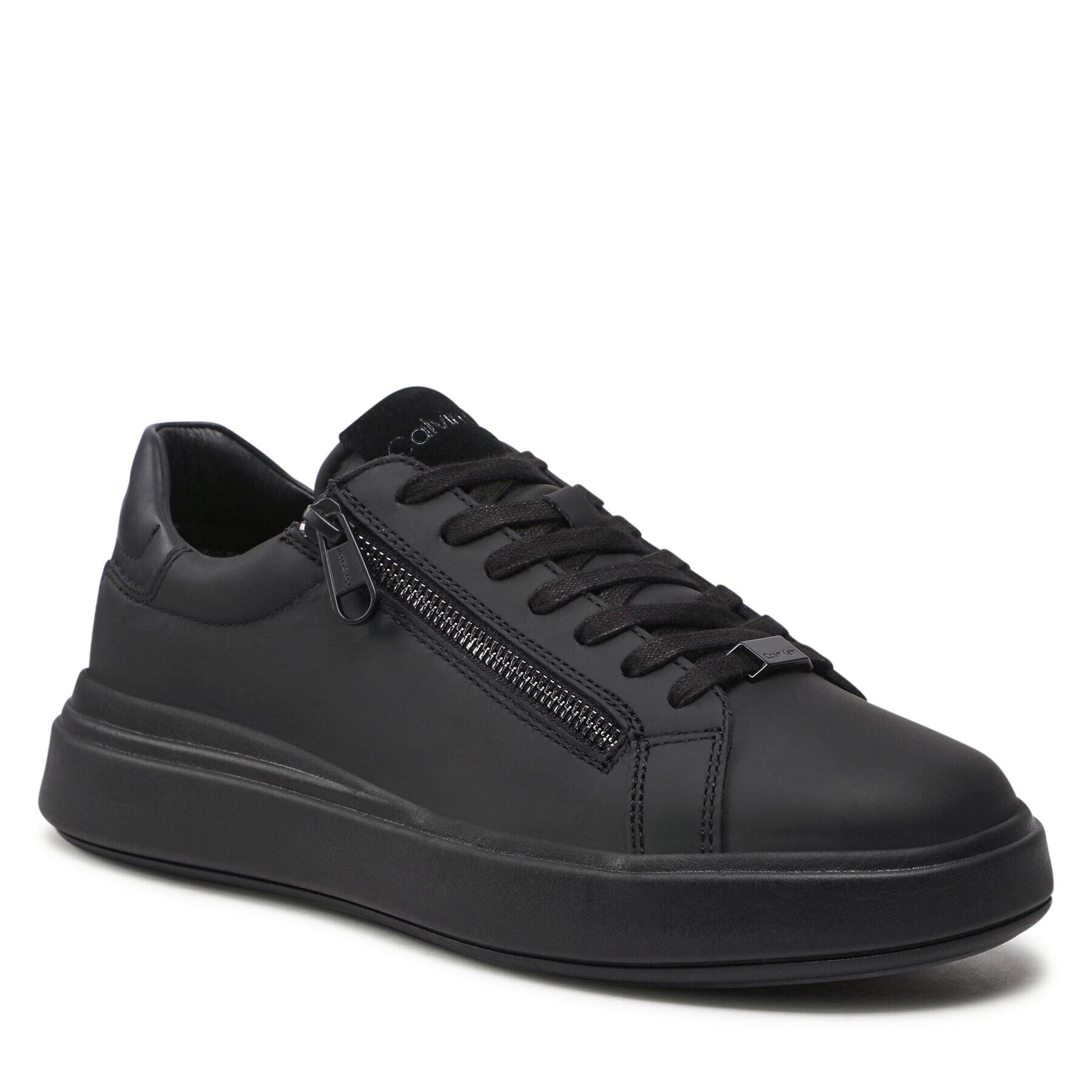 Calvin Klein Sneakersy Low Top Lace Up Zip HM0HM00746 Čierna - Pepit.sk