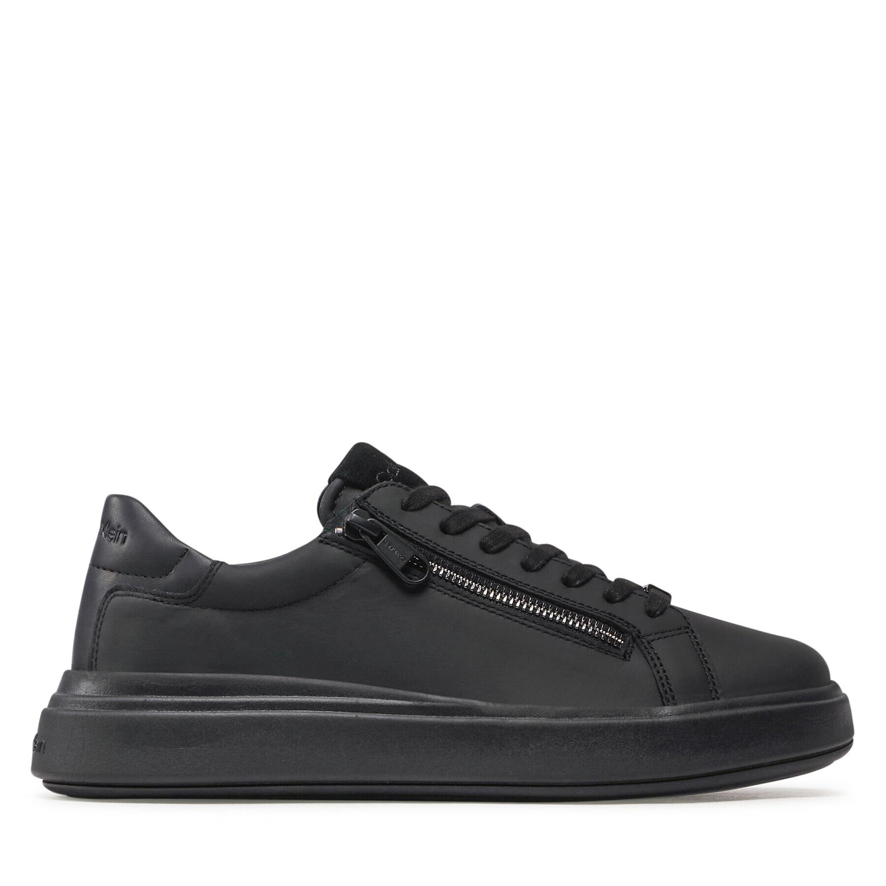 Calvin Klein Sneakersy Low Top Lace Up Zip HM0HM00746 Čierna - Pepit.sk