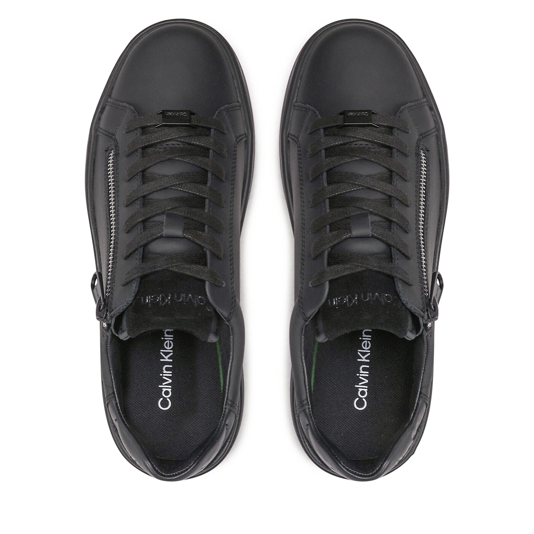 Calvin Klein Sneakersy Low Top Lace Up Zip HM0HM00746 Čierna - Pepit.sk