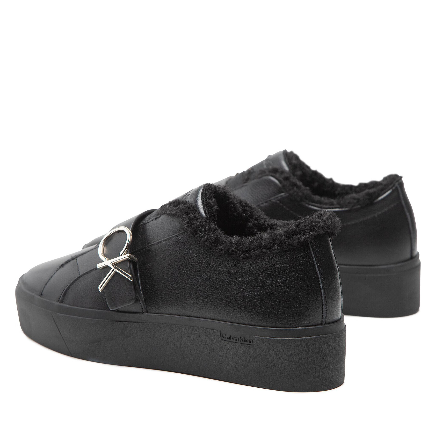 Calvin Klein Sneakersy Platform Cupsole Slip On Ck Hw-L HW0HW01331 Čierna - Pepit.sk