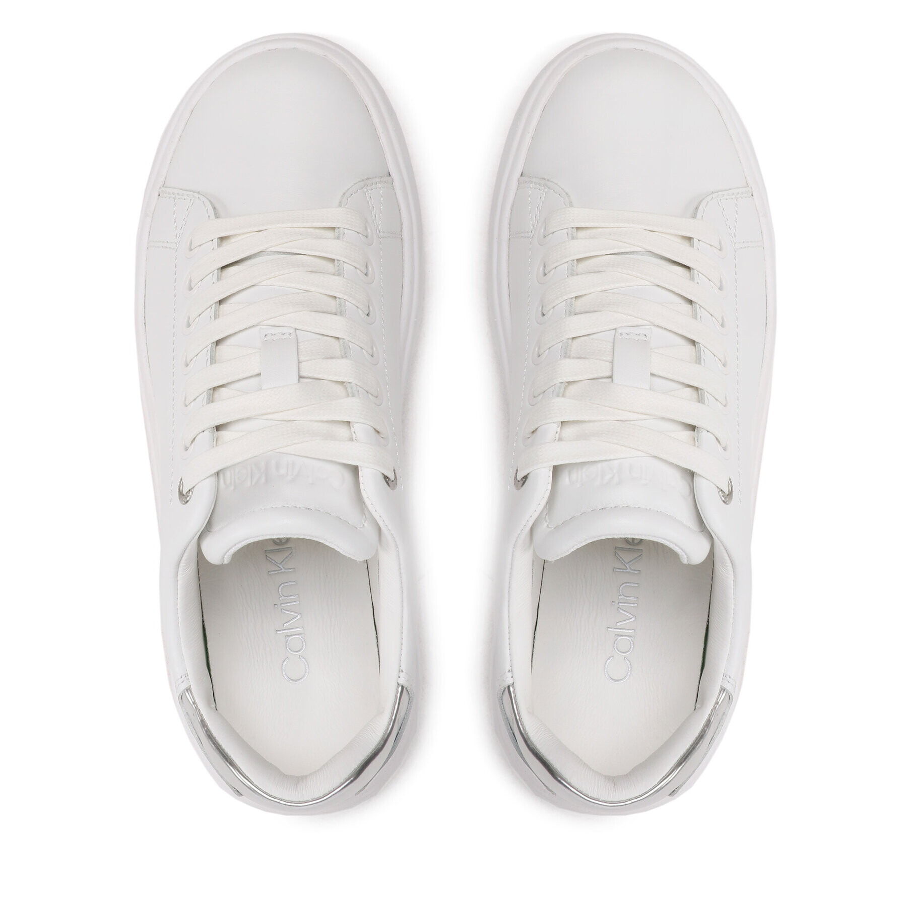 Calvin Klein Sneakersy Raised Cupsole Lace Up HW0HW01517 Biela - Pepit.sk