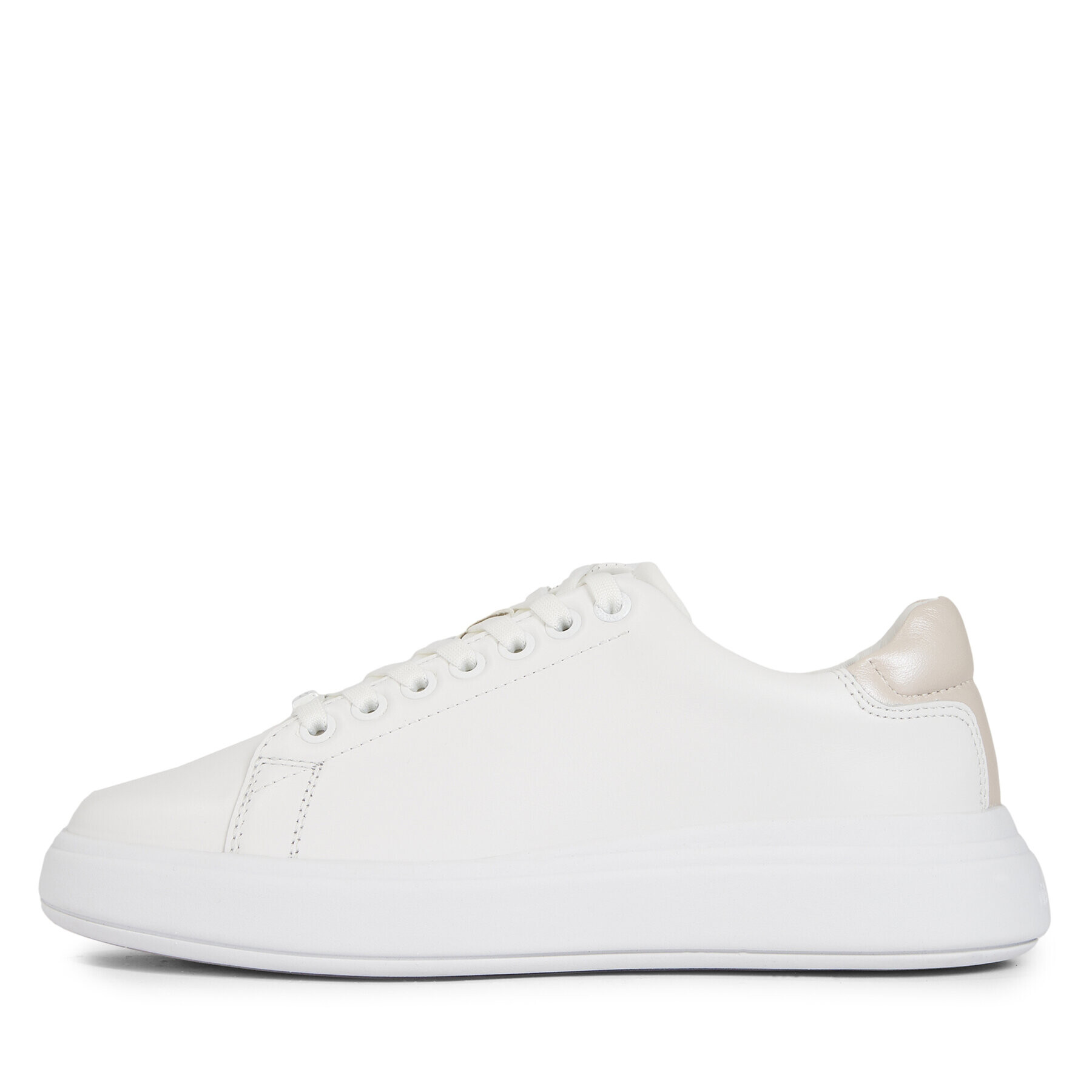 Calvin Klein Sneakersy Raised Cupsole Lace Up HW0HW01668 Biela - Pepit.sk