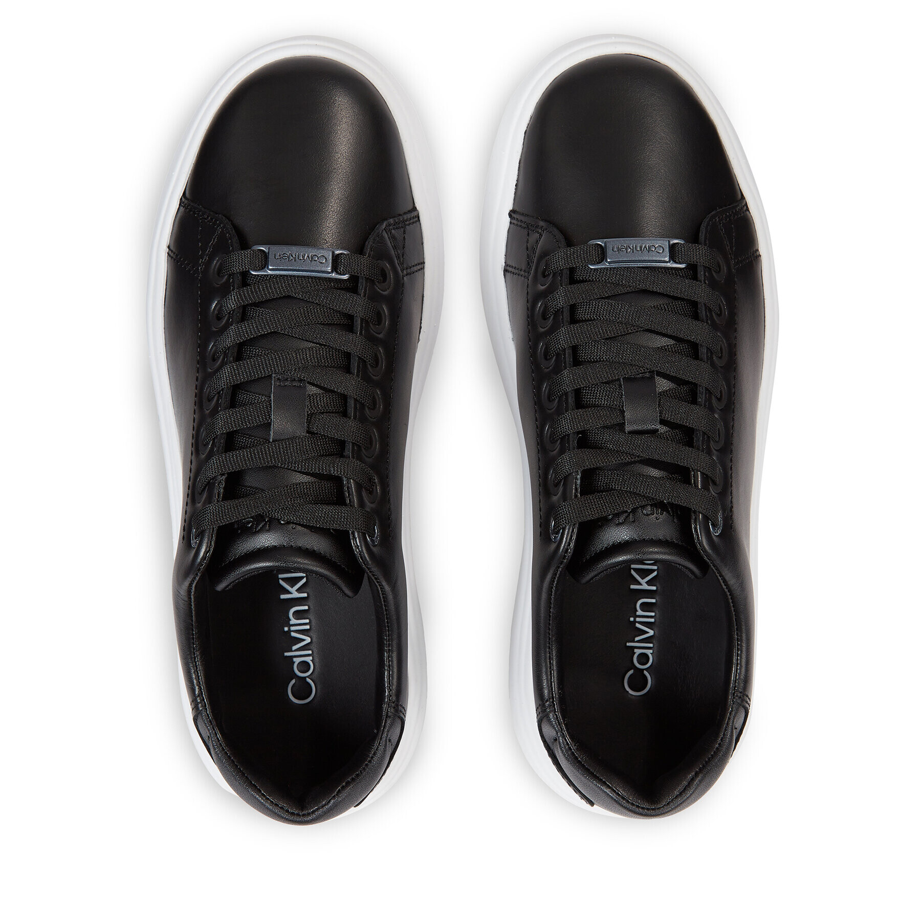 Calvin Klein Sneakersy Raised Cupsole Lace Up HW0HW01668 Čierna - Pepit.sk