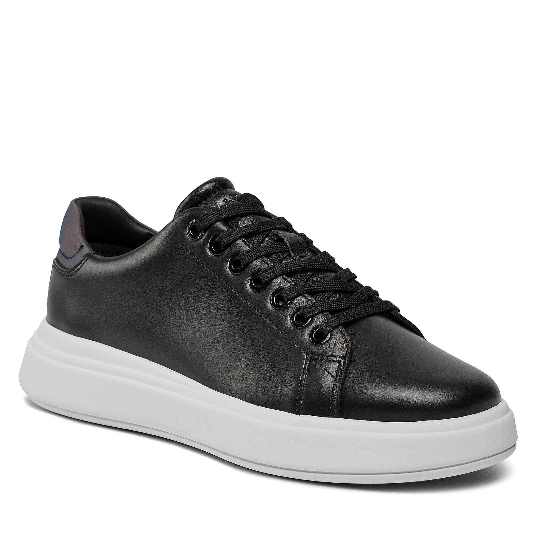 Calvin Klein Sneakersy Raised Cupsole Lace Up Luminous HW0HW01997 Čierna - Pepit.sk