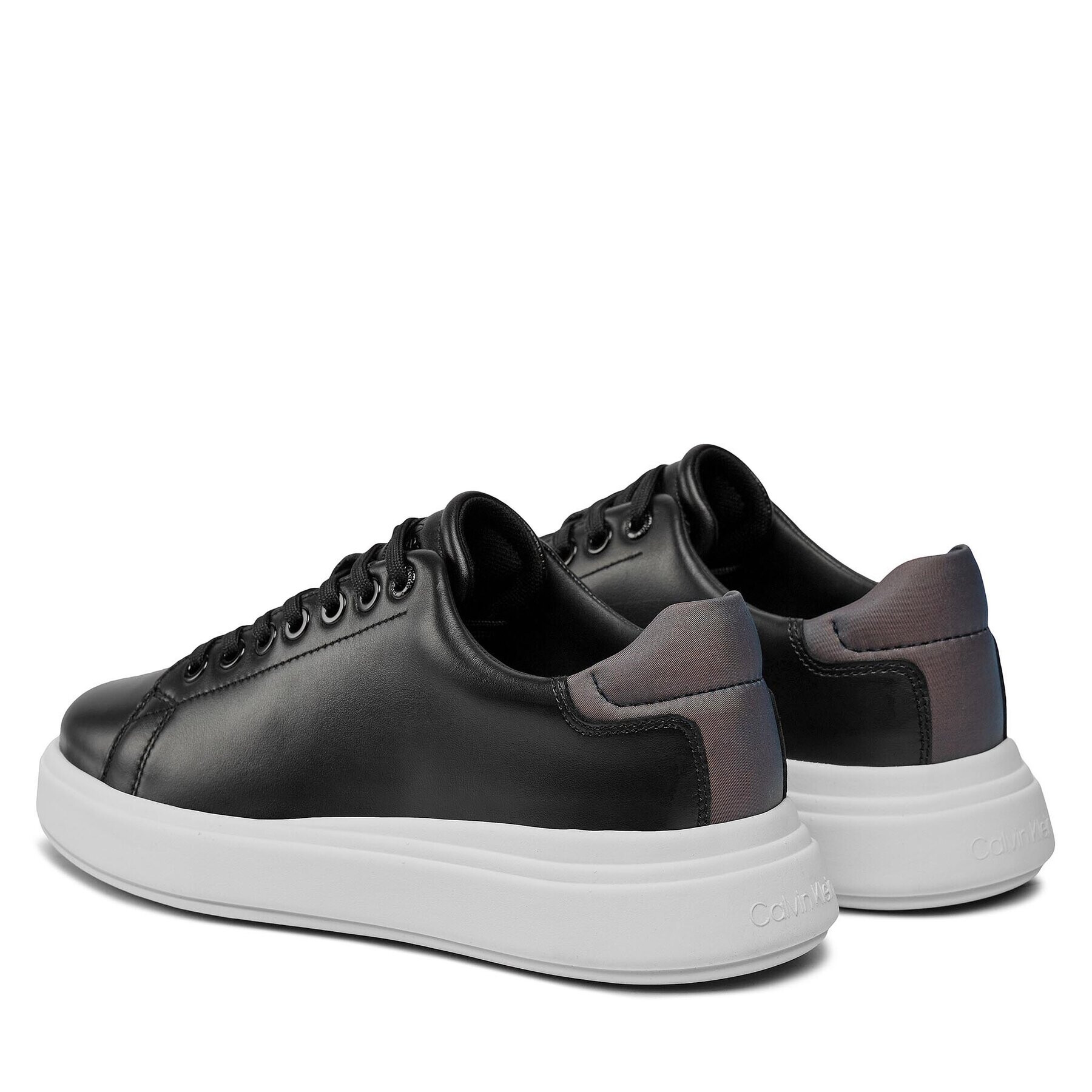 Calvin Klein Sneakersy Raised Cupsole Lace Up Luminous HW0HW01997 Čierna - Pepit.sk