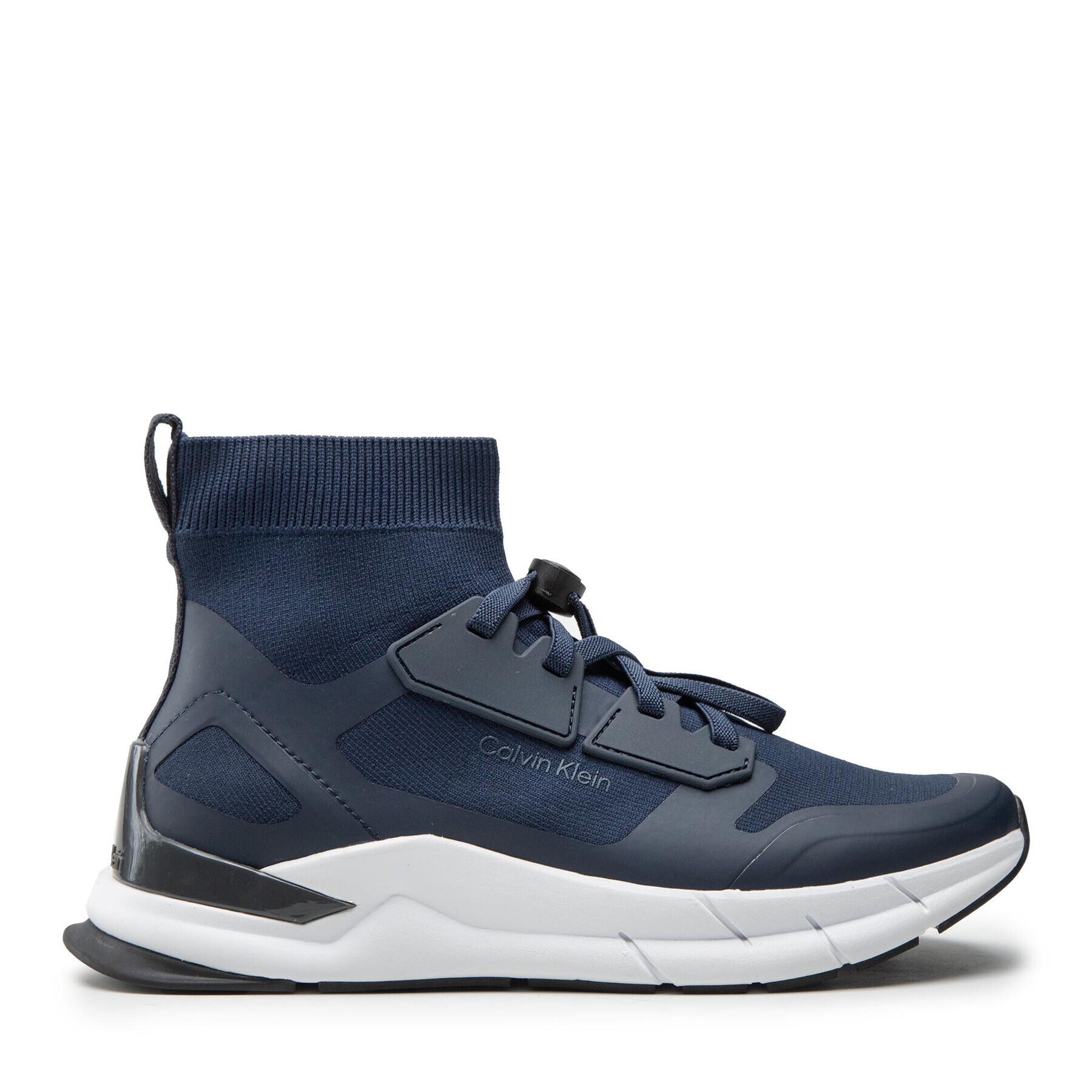 Calvin Klein Sneakersy Recycled High-Top Sock Trainers HM0HM00760 Tmavomodrá - Pepit.sk