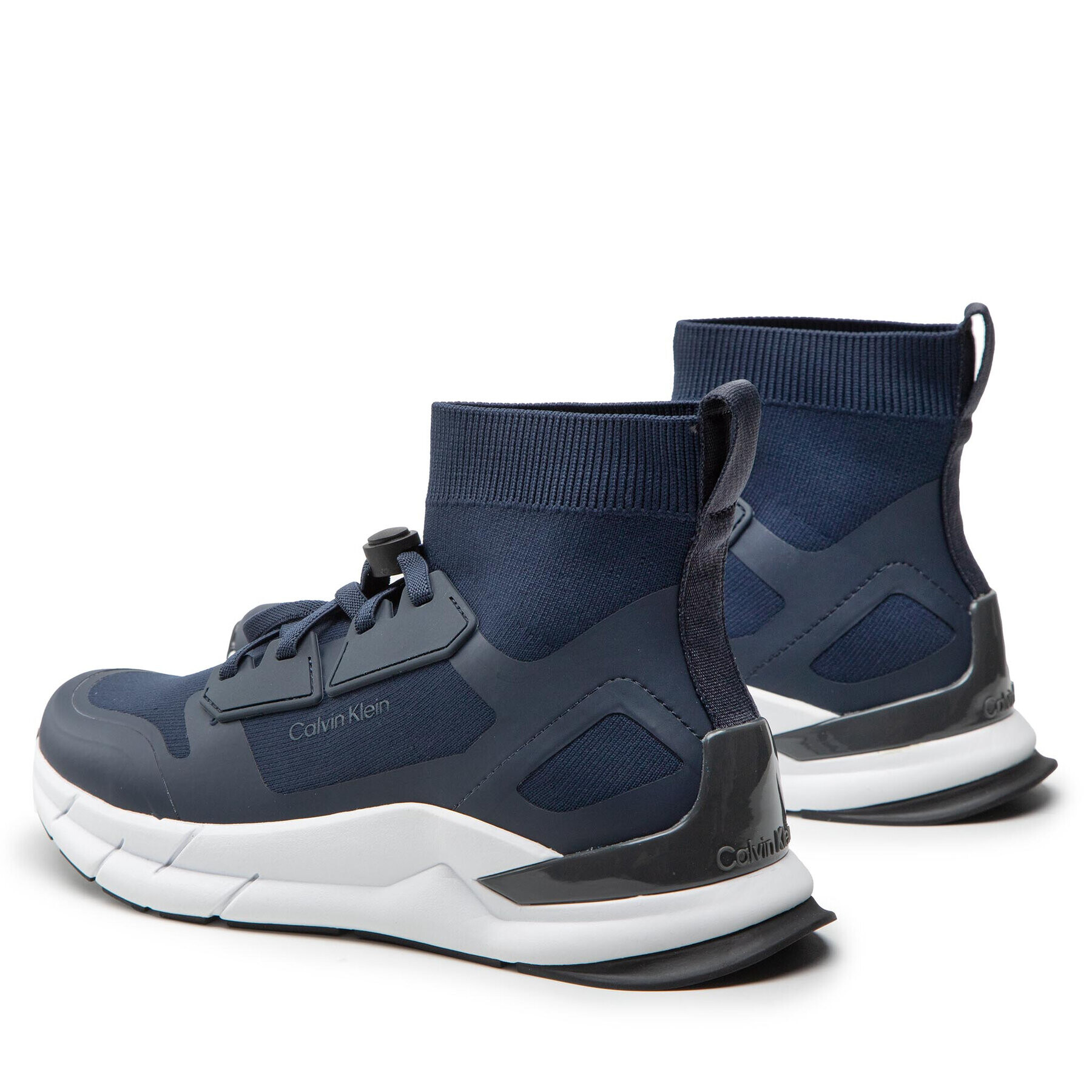 Calvin Klein Sneakersy Recycled High-Top Sock Trainers HM0HM00760 Tmavomodrá - Pepit.sk