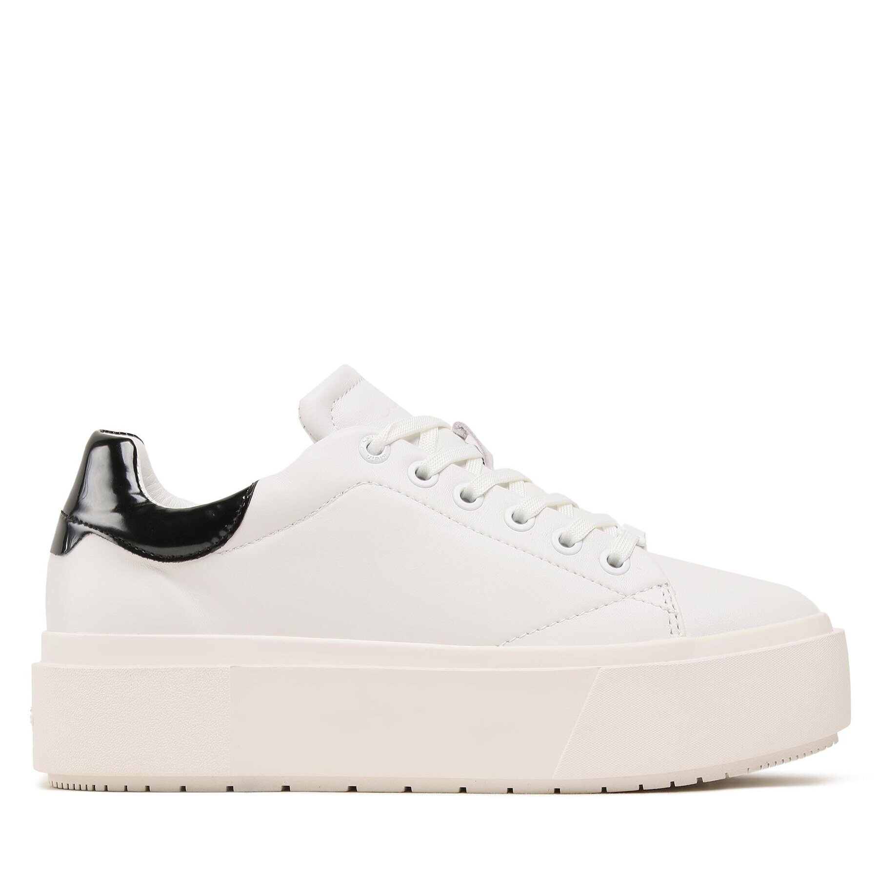 Calvin Klein Sneakersy Squared Flatform Cupsole Lace Up HW0HW01775 Biela - Pepit.sk