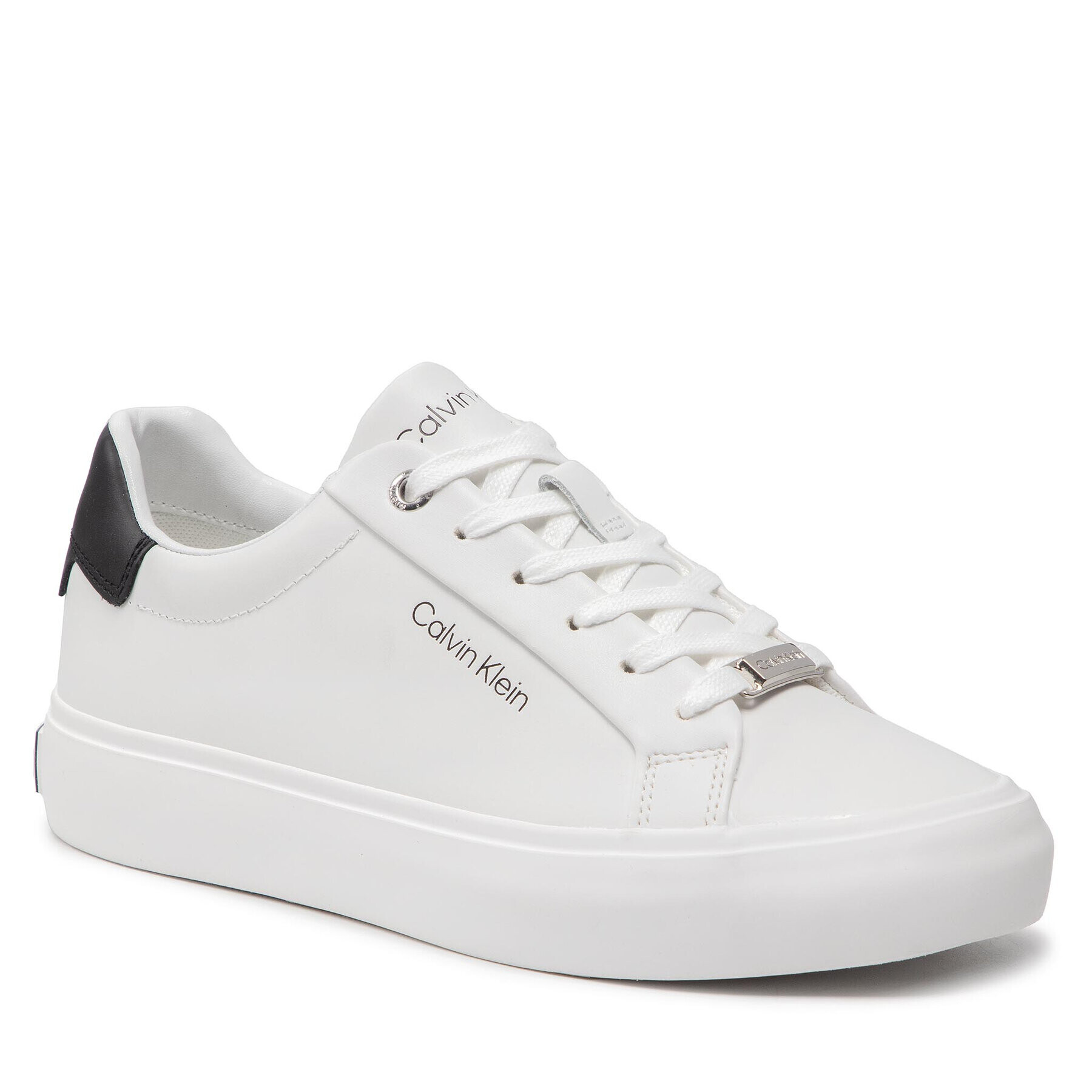 Calvin Klein Sneakersy Valc Lace Up - Lth HW0HW00839 Biela - Pepit.sk