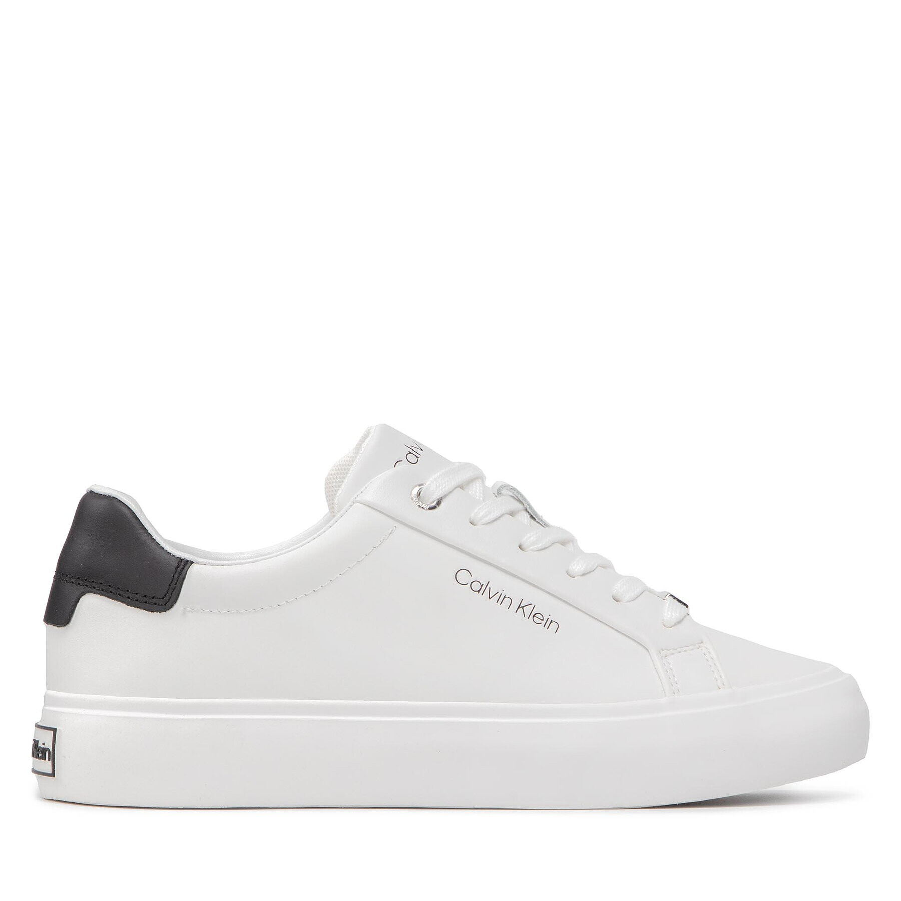 Calvin Klein Sneakersy Valc Lace Up - Lth HW0HW00839 Biela - Pepit.sk