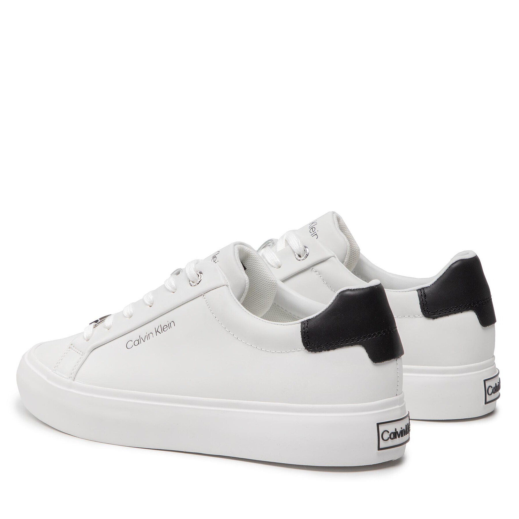 Calvin Klein Sneakersy Valc Lace Up - Lth HW0HW00839 Biela - Pepit.sk