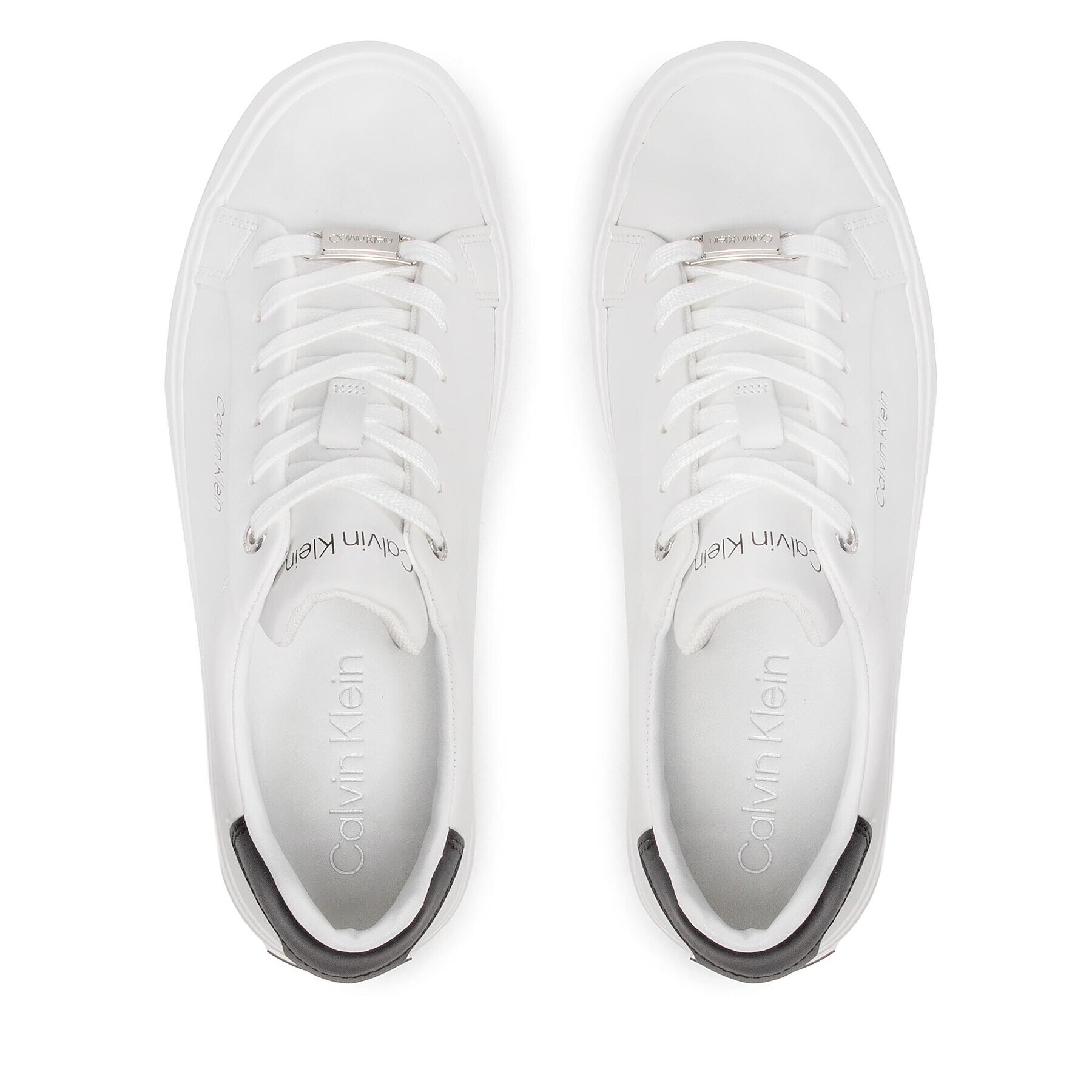 Calvin Klein Sneakersy Valc Lace Up - Lth HW0HW00839 Biela - Pepit.sk