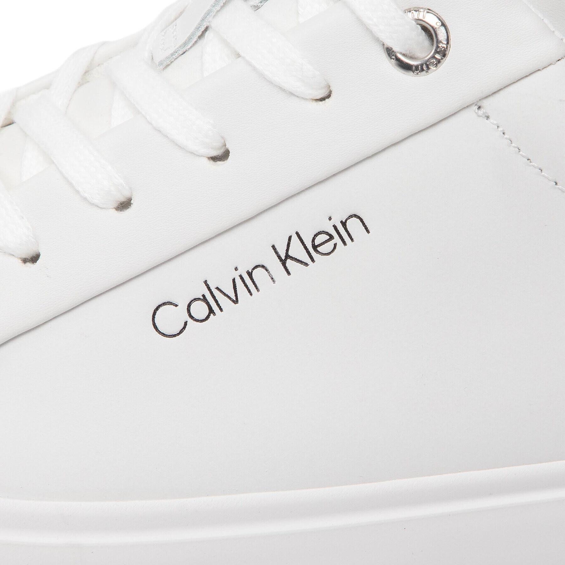 Calvin Klein Sneakersy Valc Lace Up - Lth HW0HW00839 Biela - Pepit.sk