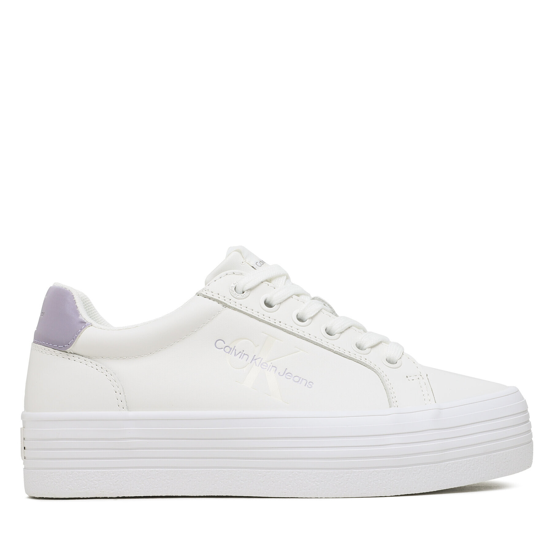 Calvin Klein Sneakersy Vulc Flatform YW0YW01223 Biela - Pepit.sk