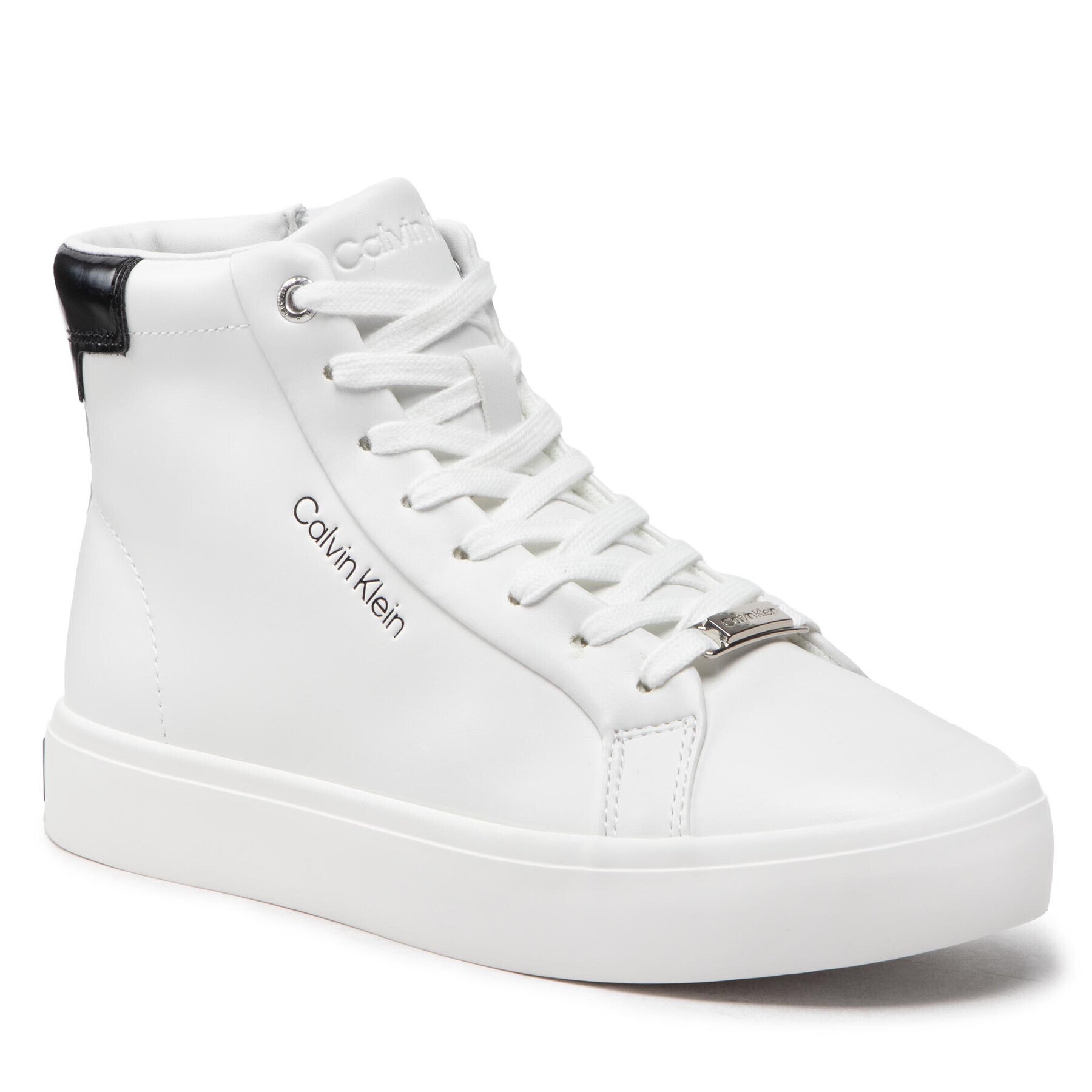 Calvin Klein Sneakersy Vulc High Top HW0HW00840 Biela - Pepit.sk