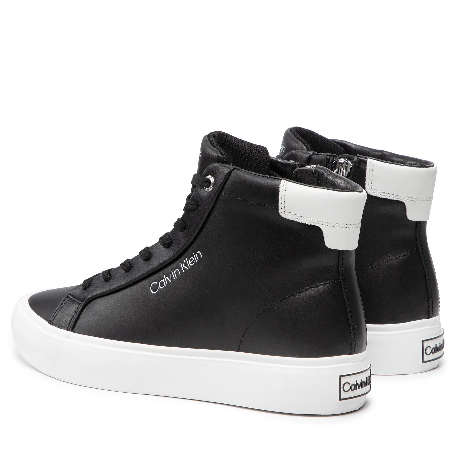 Calvin Klein Sneakersy Vulc High Top HW0HW00840 Čierna - Pepit.sk