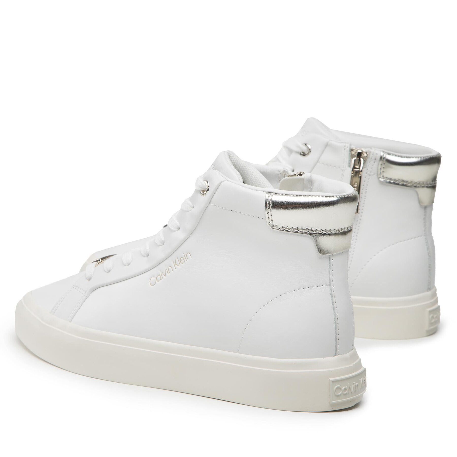 Calvin Klein Sneakersy Vulc High Top HW0HW01343 Biela - Pepit.sk