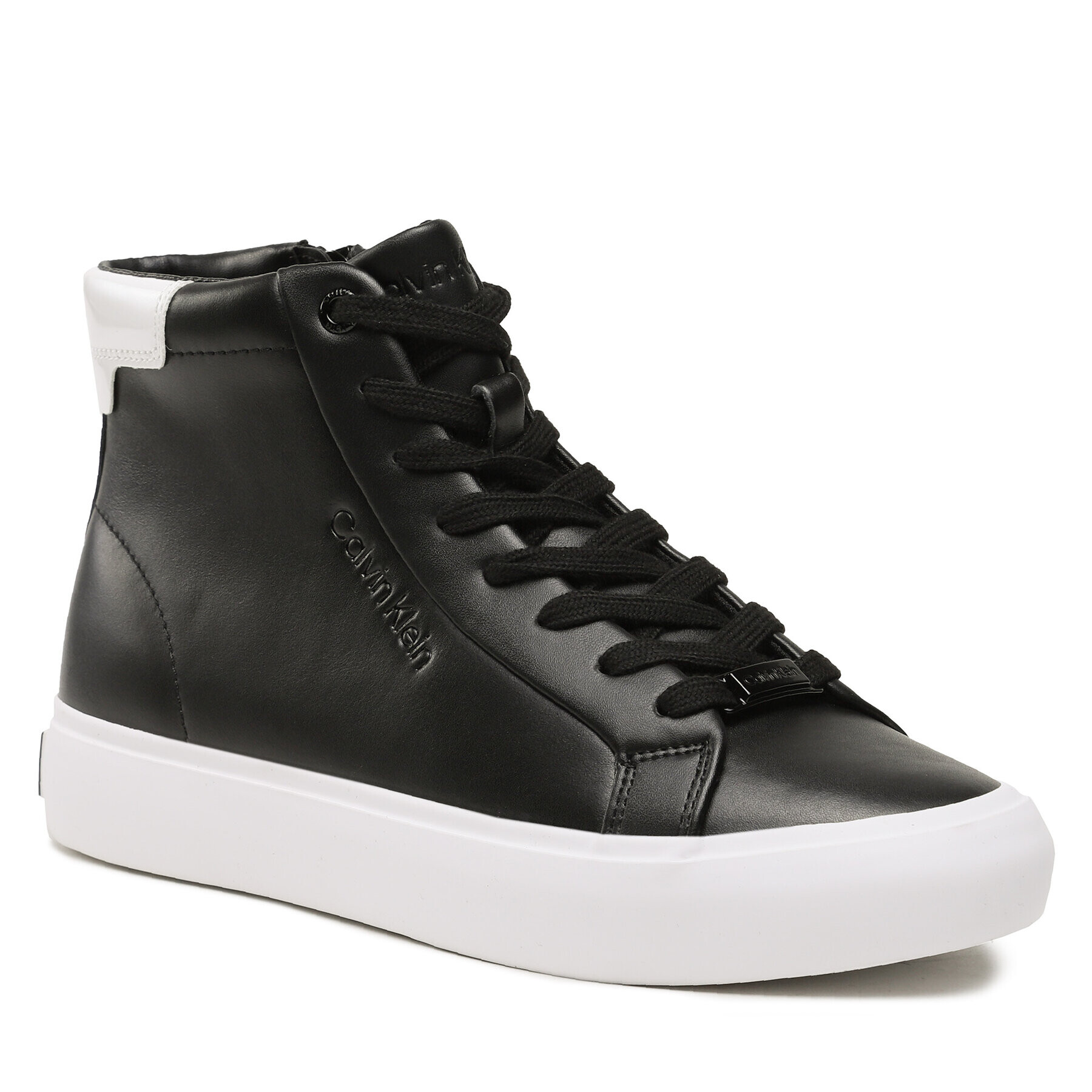 Calvin Klein Sneakersy Vulc High Top HW0HW01679 Čierna - Pepit.sk