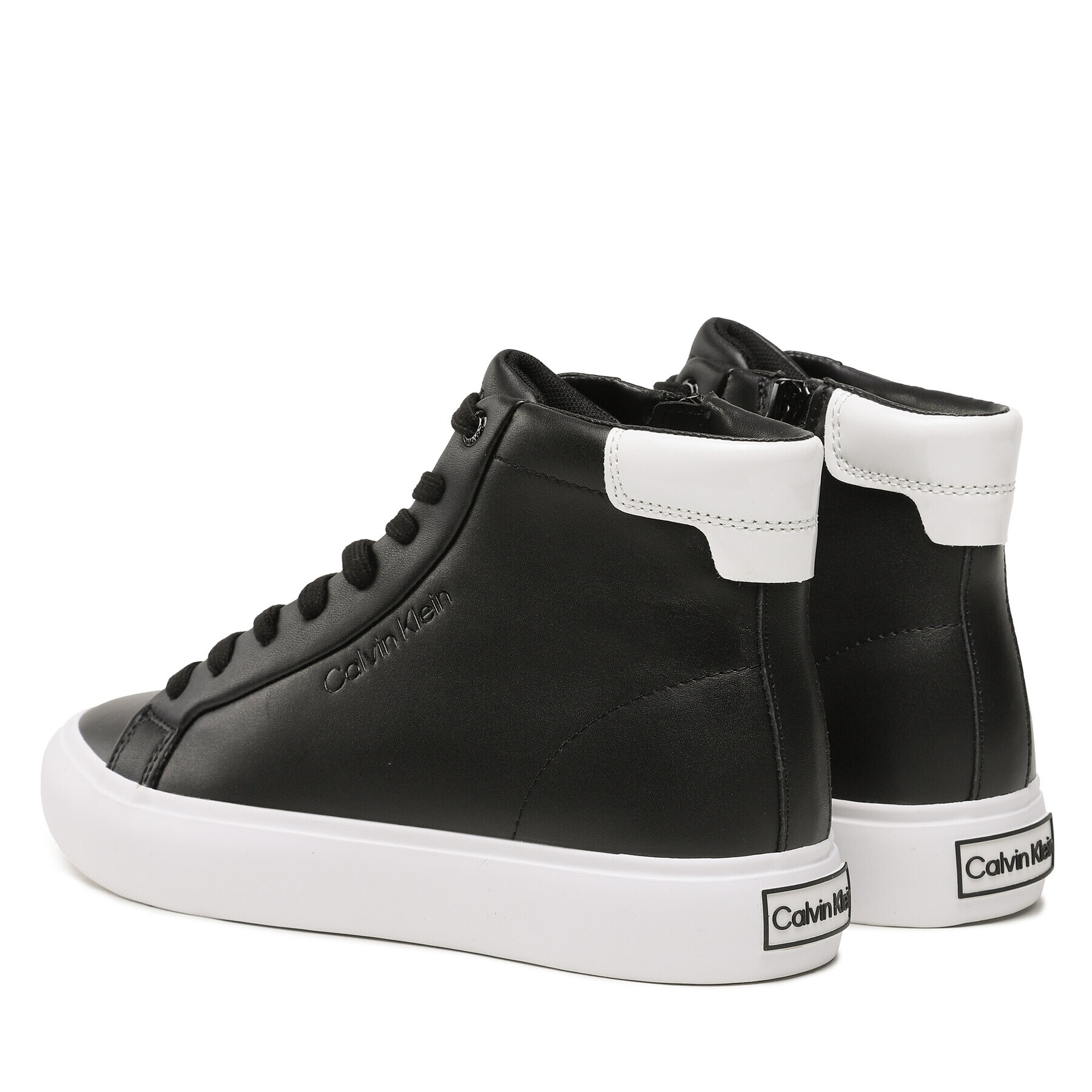 Calvin Klein Sneakersy Vulc High Top HW0HW01679 Čierna - Pepit.sk