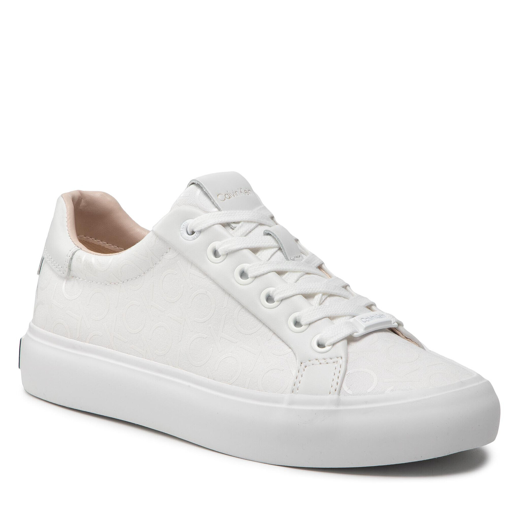 Calvin Klein Sneakersy Vulc Lace Up HW0HW00797 Biela - Pepit.sk