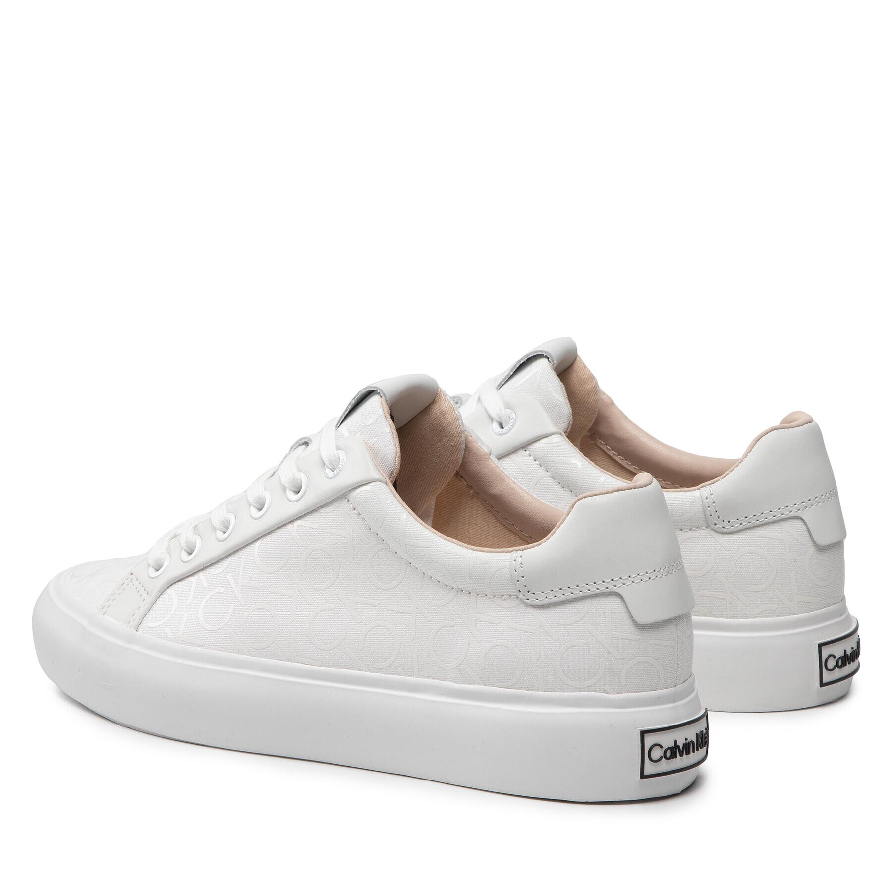 Calvin Klein Sneakersy Vulc Lace Up HW0HW00797 Biela - Pepit.sk