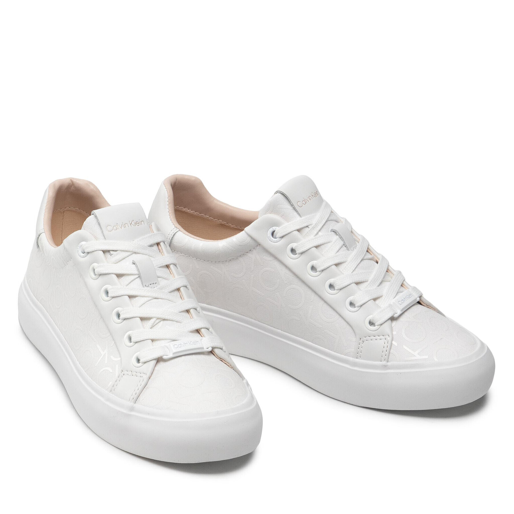 Calvin Klein Sneakersy Vulc Lace Up HW0HW00797 Biela - Pepit.sk