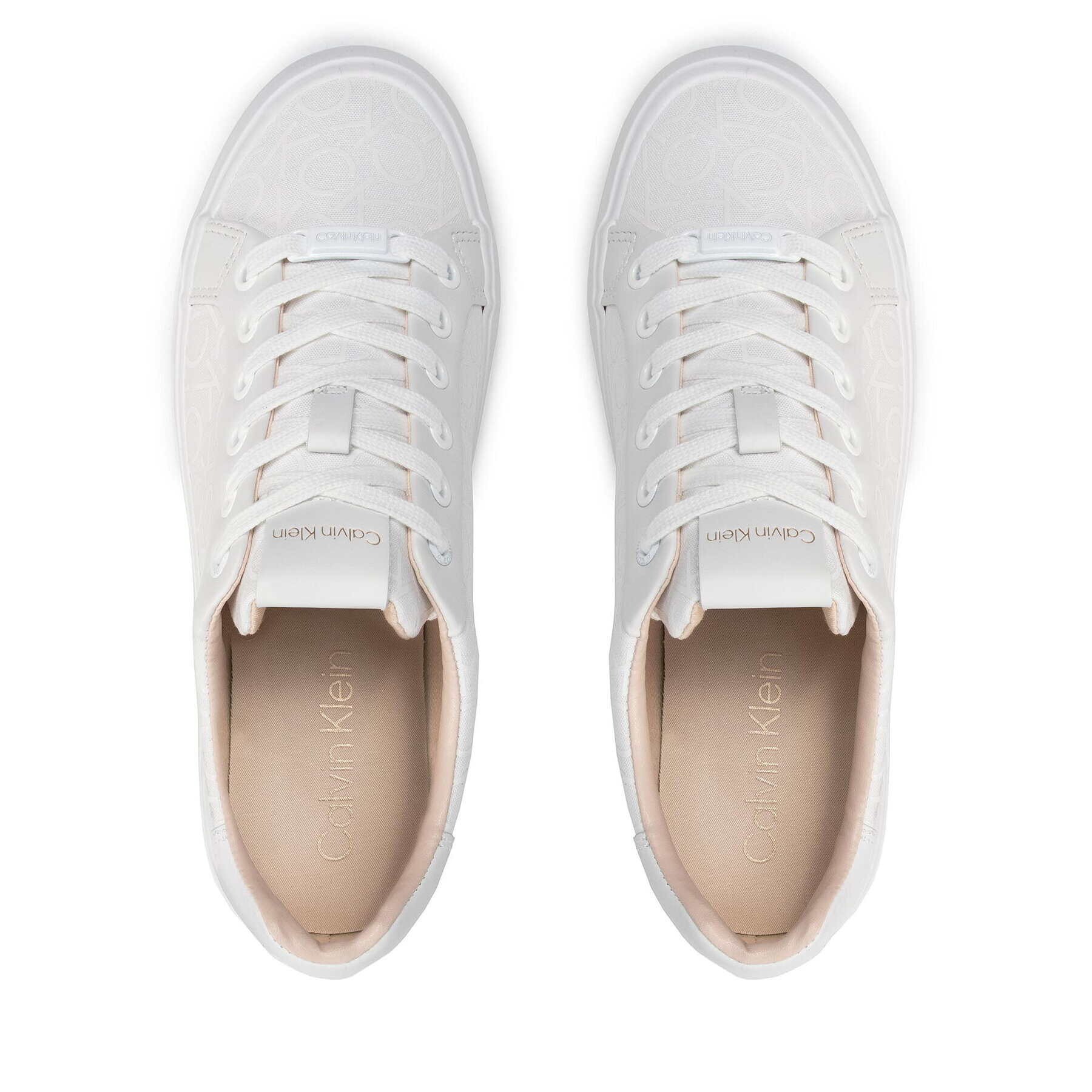 Calvin Klein Sneakersy Vulc Lace Up HW0HW00797 Biela - Pepit.sk