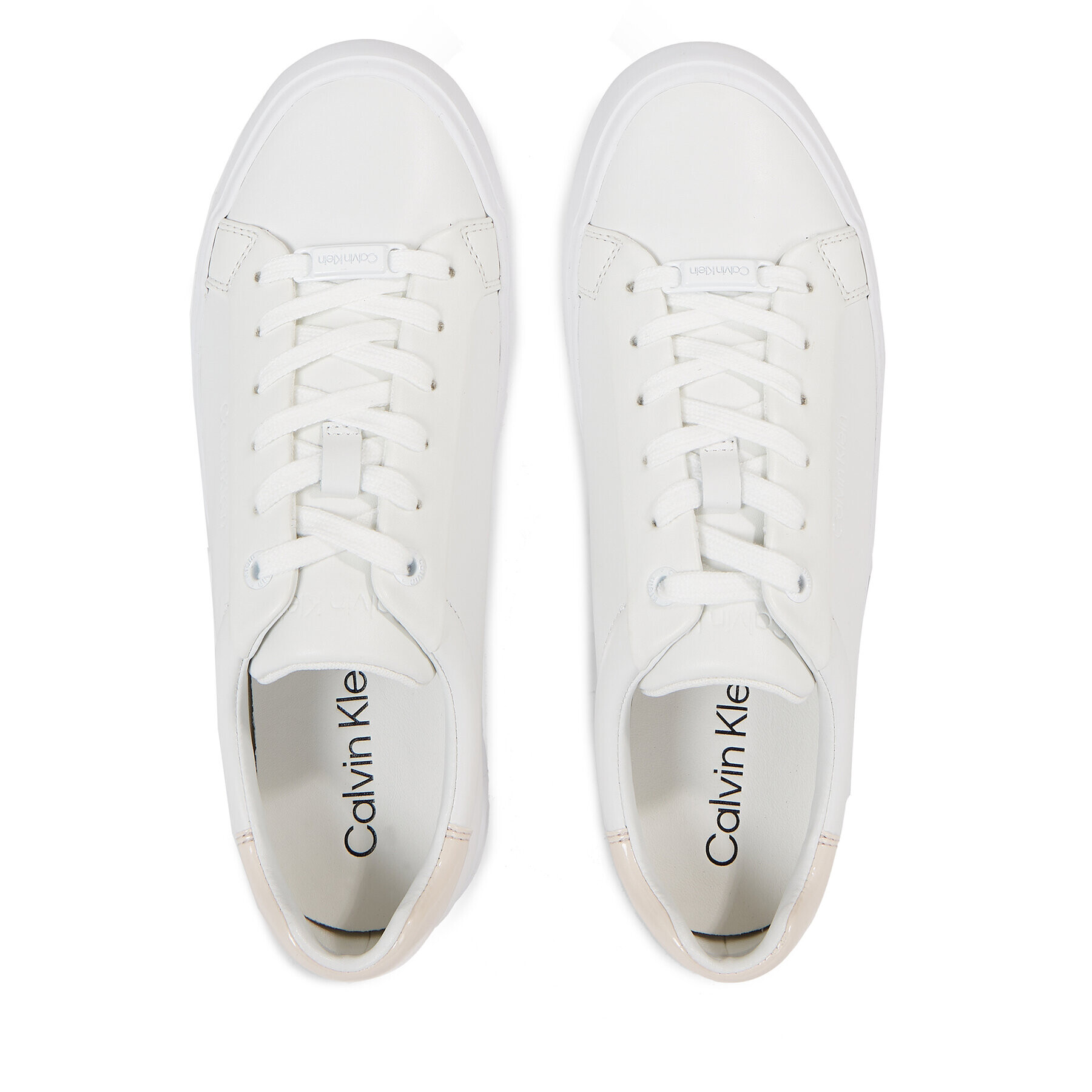 Calvin Klein Sneakersy Vulc Lace Up HW0HW01681 Biela - Pepit.sk