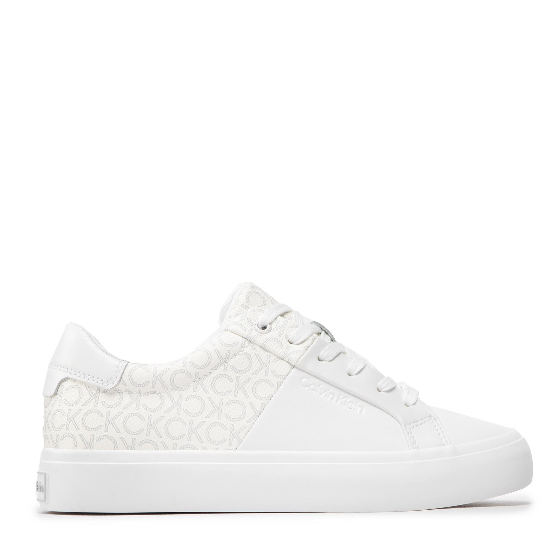 Calvin Klein Sneakersy Vulc Lace Up-Mono Mix FW0FW06523 Biela - Pepit.sk