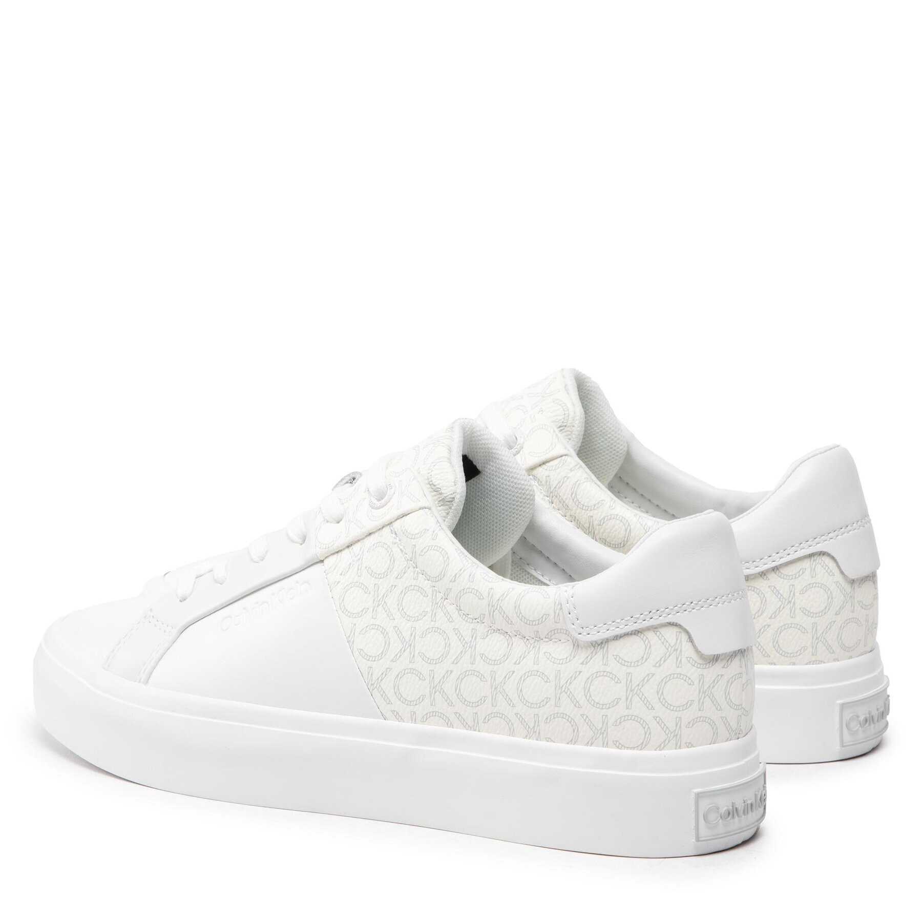 Calvin Klein Sneakersy Vulc Lace Up-Mono Mix FW0FW06523 Biela - Pepit.sk