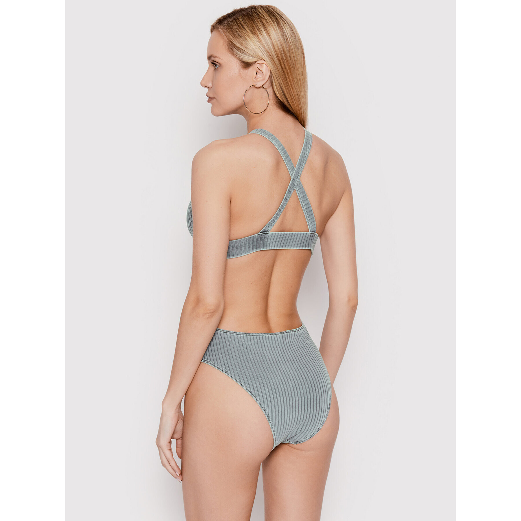 Calvin Klein Swimwear Bikiny KW0KW01641 Sivá - Pepit.sk