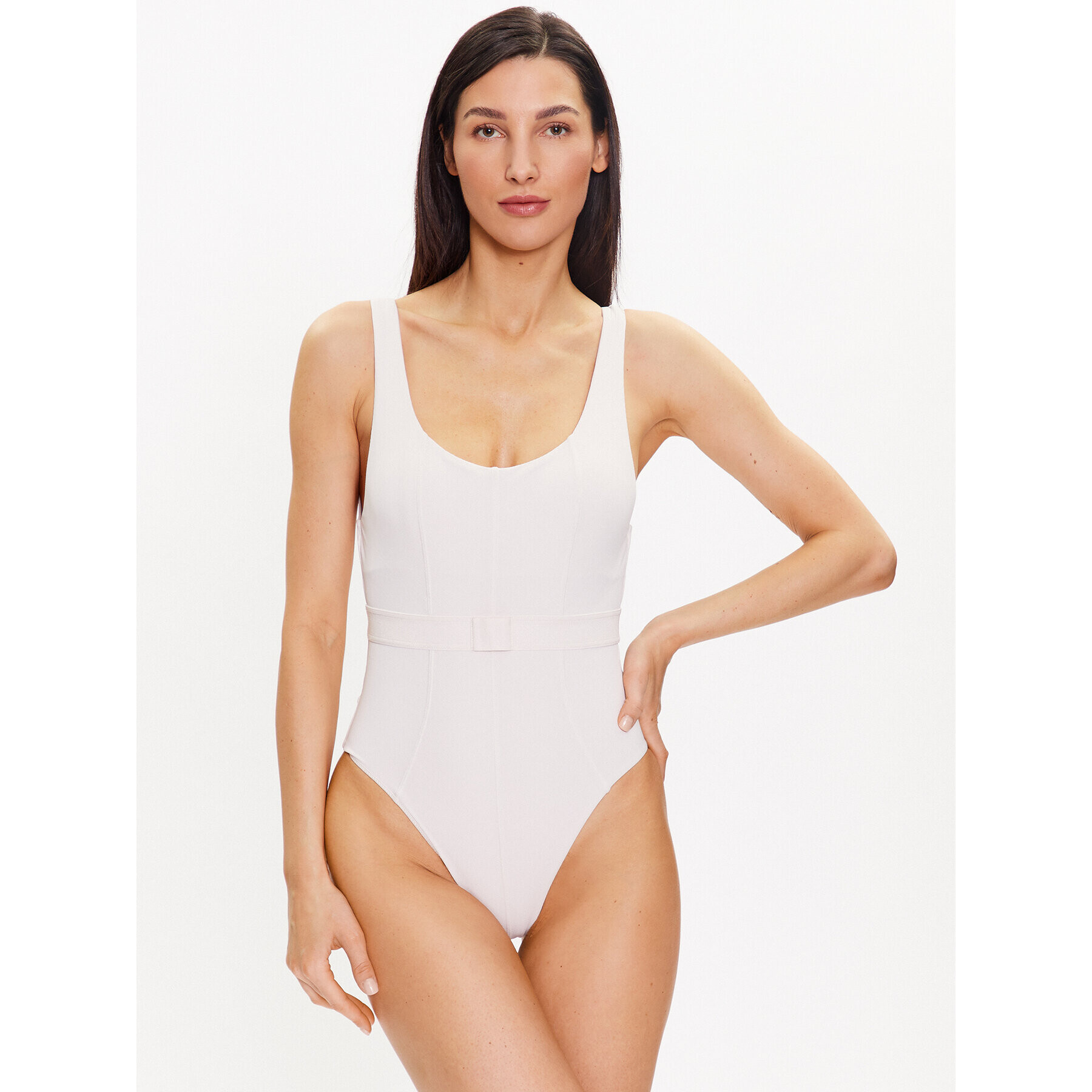 Calvin Klein Swimwear Bikiny KW0KW02151 Écru - Pepit.sk