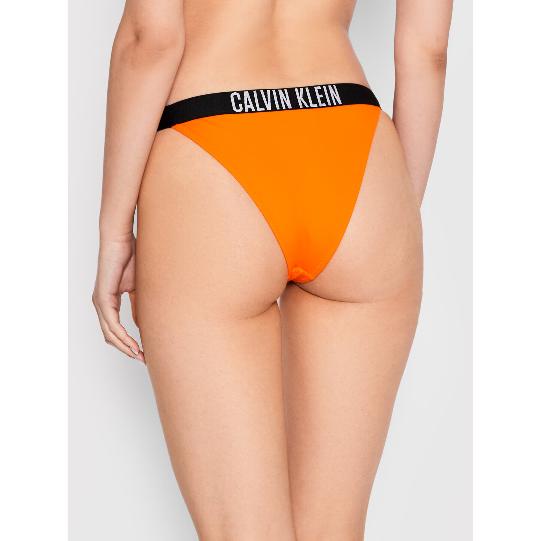 Calvin Klein Swimwear Spodný diel bikín Delta KW0KW01726 Oranžová - Pepit.sk