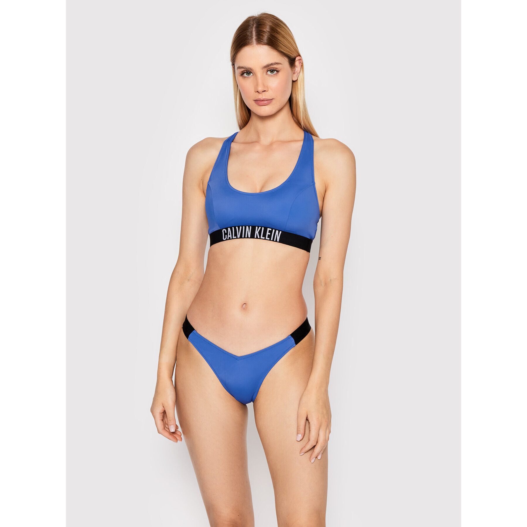 Calvin Klein Swimwear Spodný diel bikín Delta KW0KW01726 Tmavomodrá - Pepit.sk