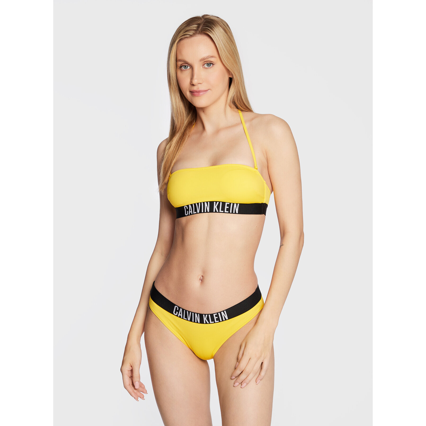 Calvin Klein Swimwear Spodný diel bikín Intense Power KW0KW01728 Žltá - Pepit.sk