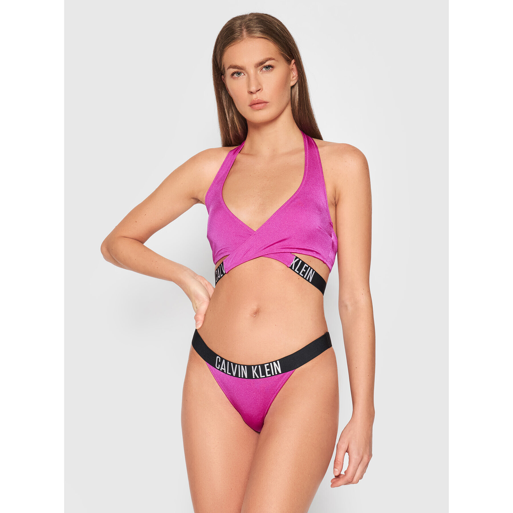 Calvin Klein Swimwear Spodný diel bikín KW0KW01465 Ružová - Pepit.sk