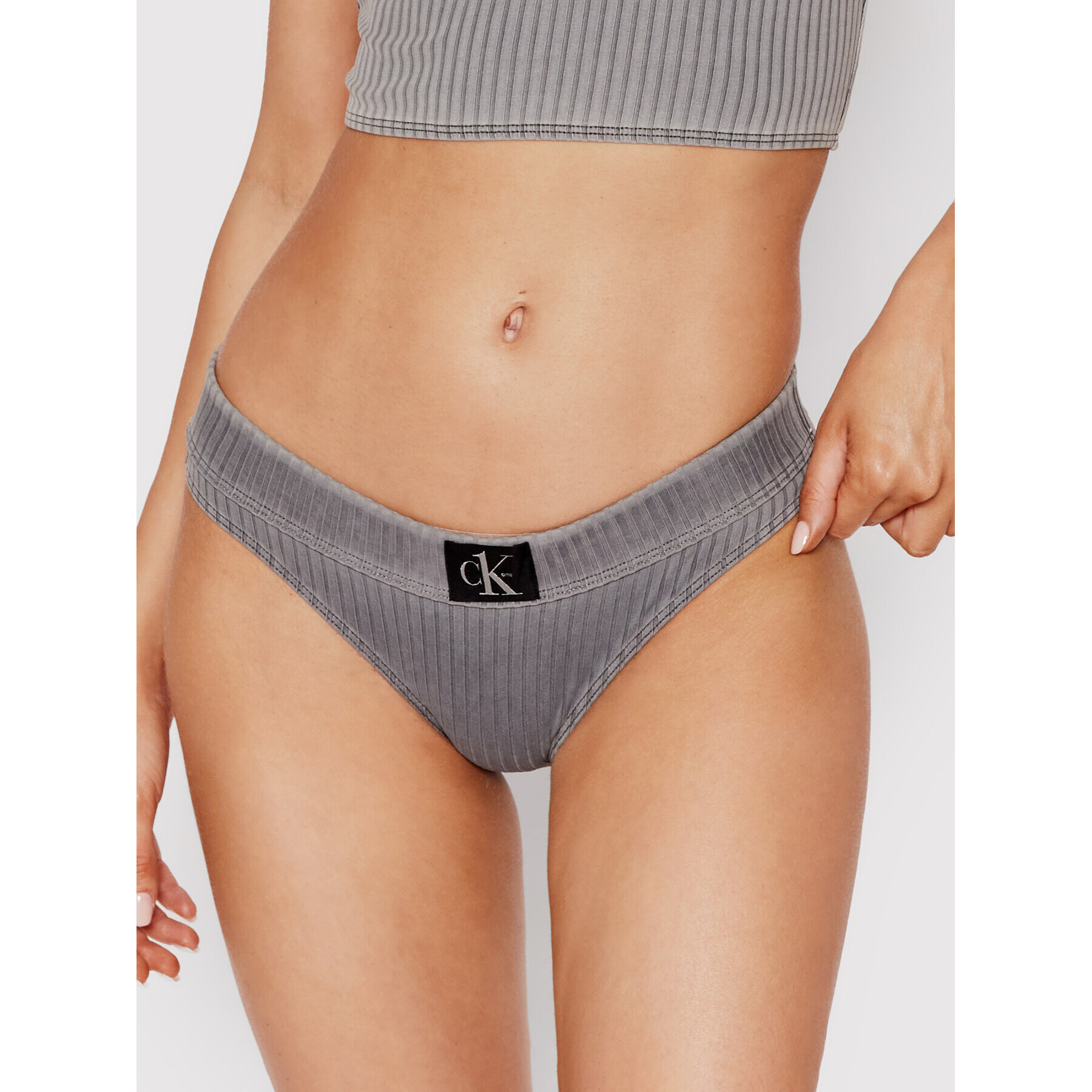 Calvin Klein Swimwear Spodný diel bikín KW0KW01719 Sivá - Pepit.sk